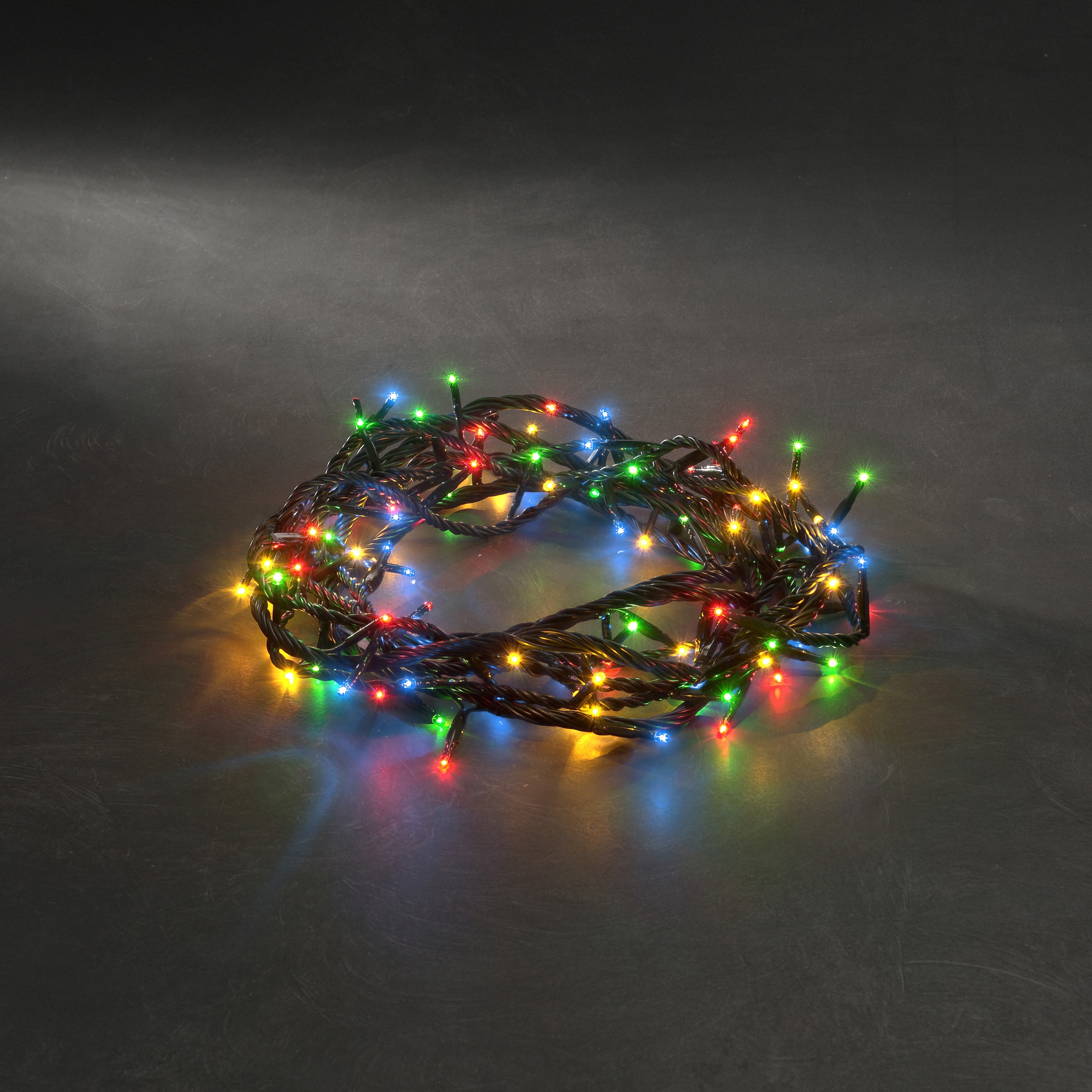 KONSTSMIDE Lichterkette »Weihnachtsdeko aussen«, 180 St.-flammig,  Microlight, verschweißt, mit 8 Funktionen, 180 bunte Birnen bestellen | BAUR | Lichterketten