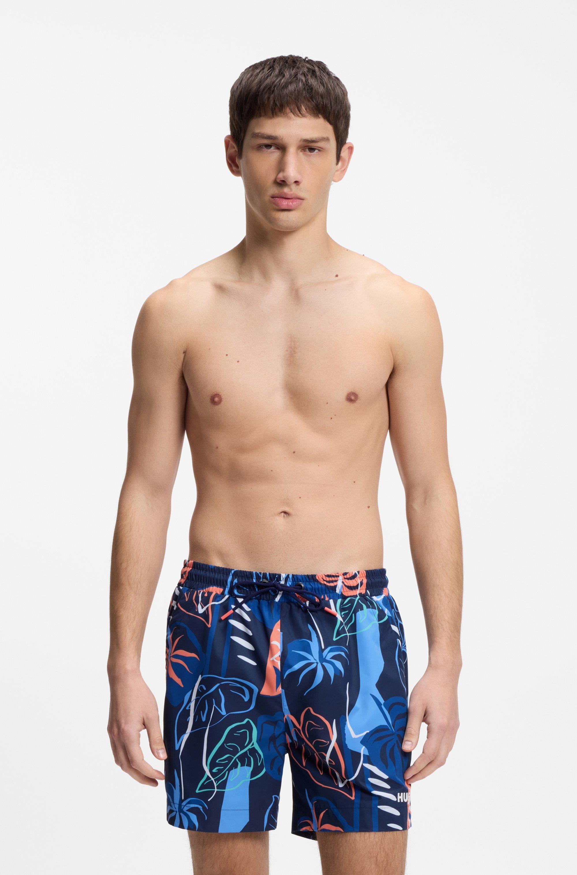 HUGO Underwear Badeshorts "CALALA" mit tropischen Muster