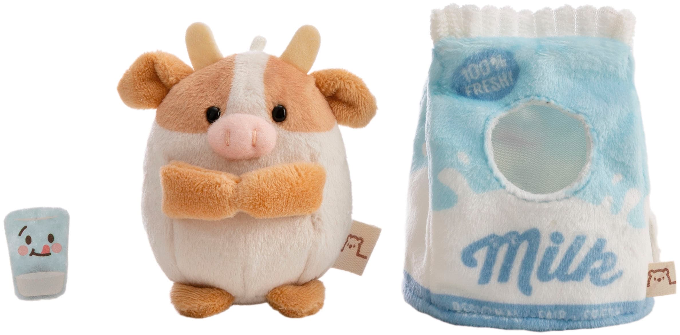 Nici Kuscheltier »mymochi, Set Kuh Moono 8cm mit Milchglas & Milchtüte Kostüm« in Geschenkbox