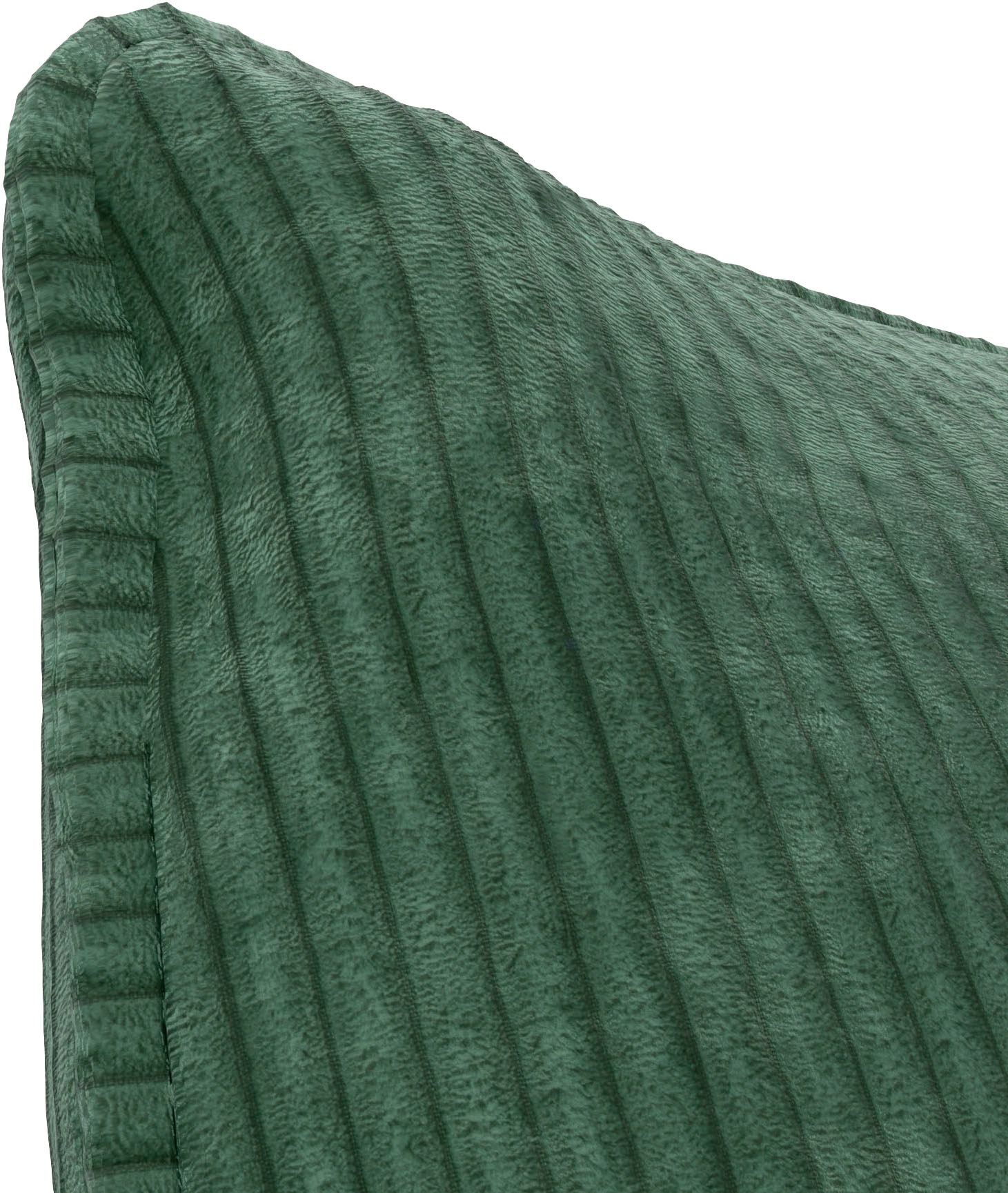 TRENDMANUFAKTUR Ecksofa »Fordon, Schlafsofa mit Bettkasten, Couch in L-Form, Breite 250 cm«, in Cordstoff HYPER, dunkelgrün, Recamiere rechts
