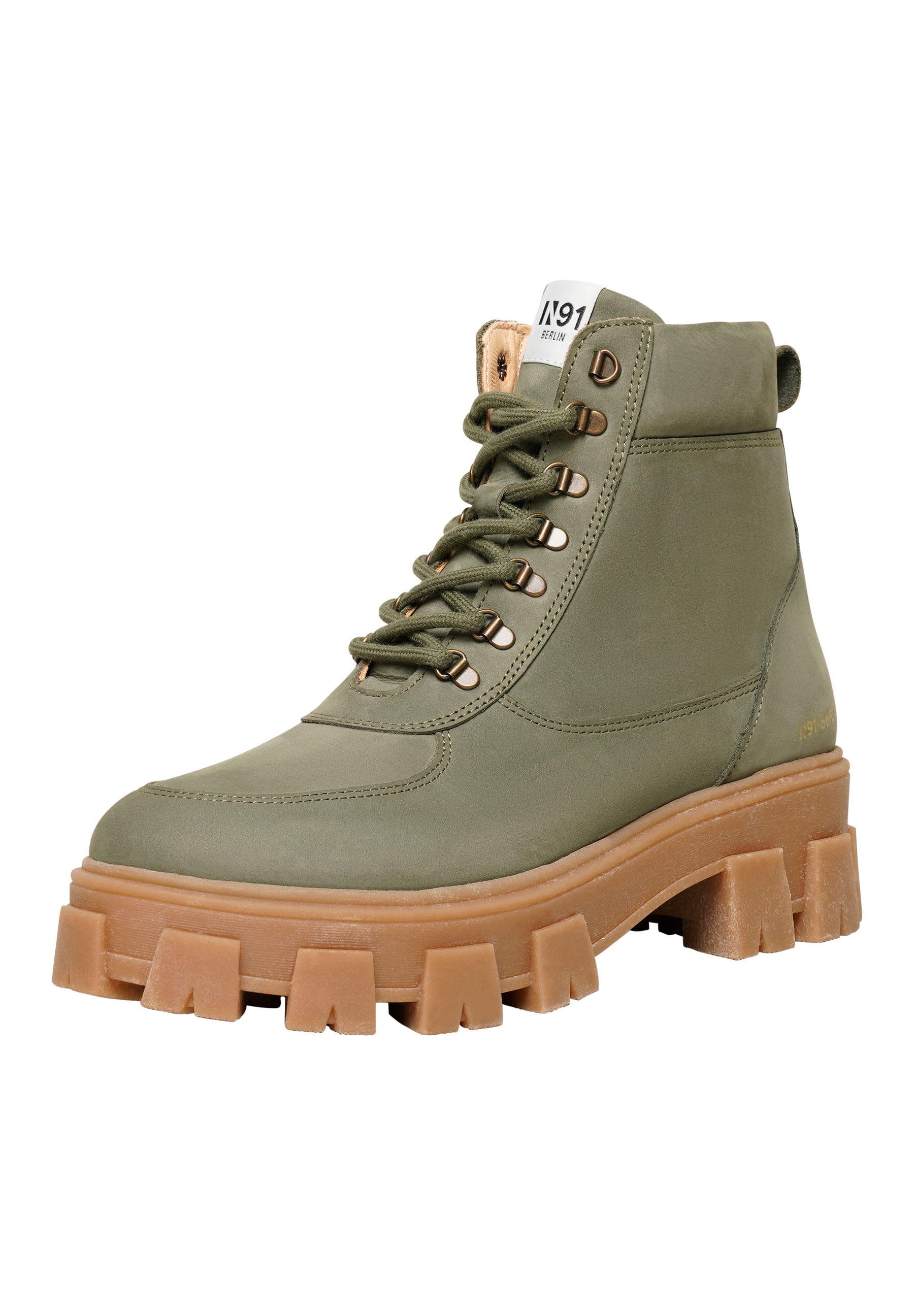 N91 Schnürboots "Style Choice HI Businessschuh", Damen Schnürboots Leder ha günstig online kaufen