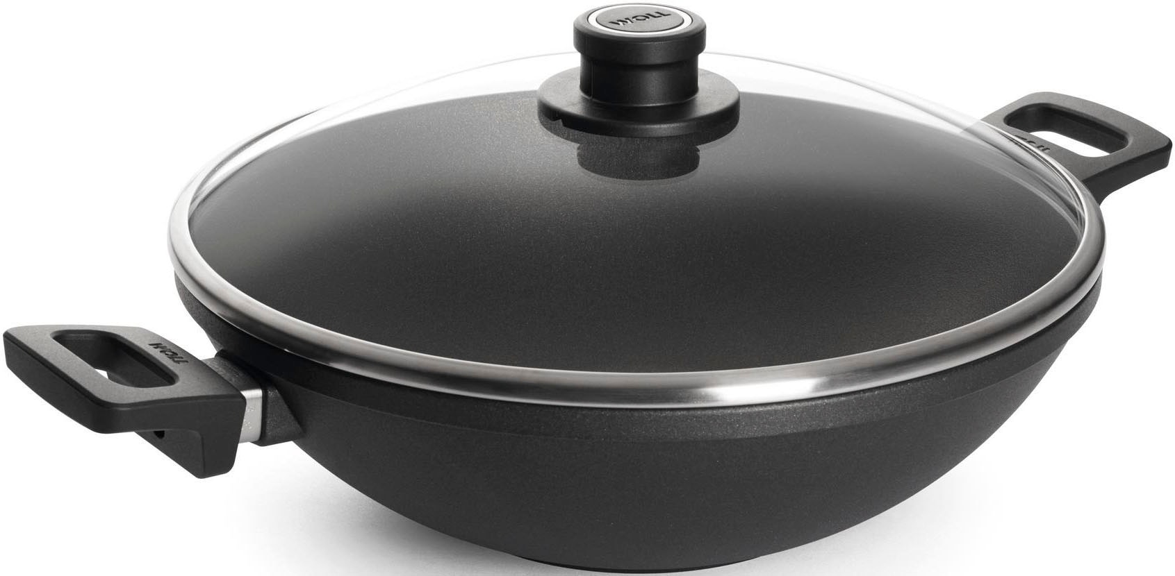 WOLL Wok "MADE IN GERMANY - Nowo" Aluminiumguss 1 Stk. tlg. von Hand gegossen, Ø 32 cm