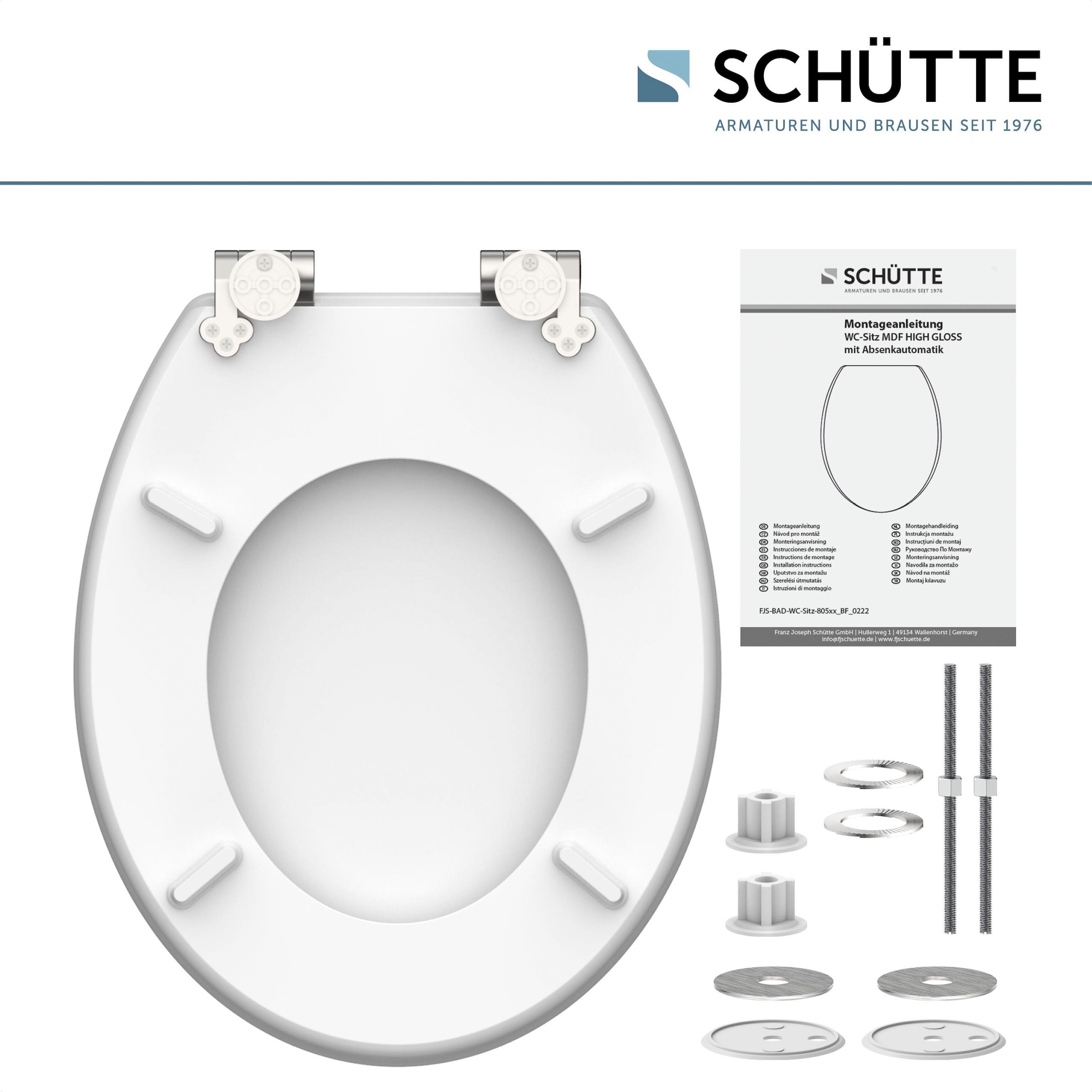 Schütte WC-Sitz »POLAR LIGHTS«, bruchsicher und kratzfest, Absenkautomatik, Standardmaß