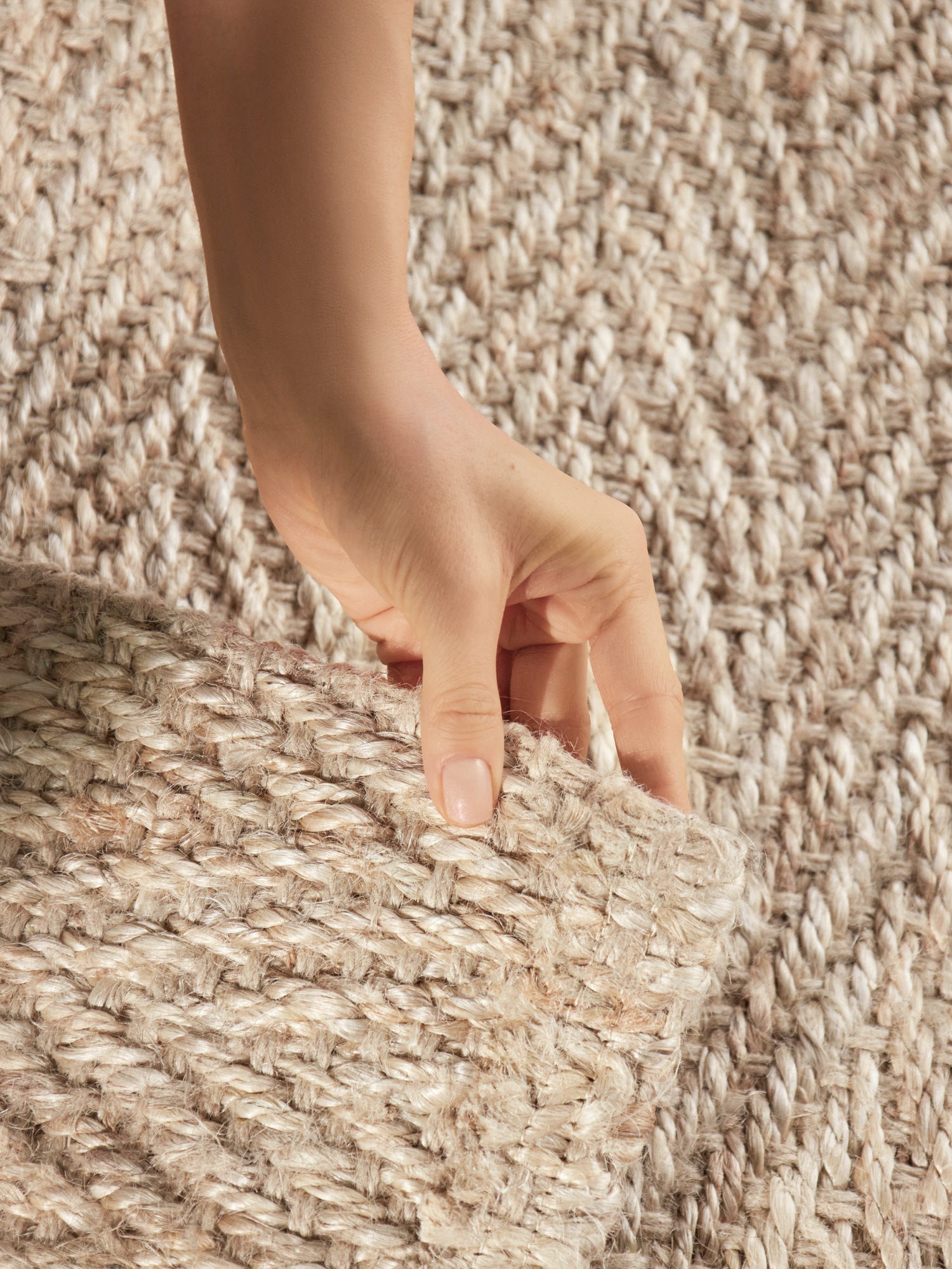Villeroy & Boch Teppich »Mirabelle« rechteckig 10 mm Höhe Jute, Natur, Wohnzimmer, Esszimmer, Schlafzimmer, Fischgrätendesign
