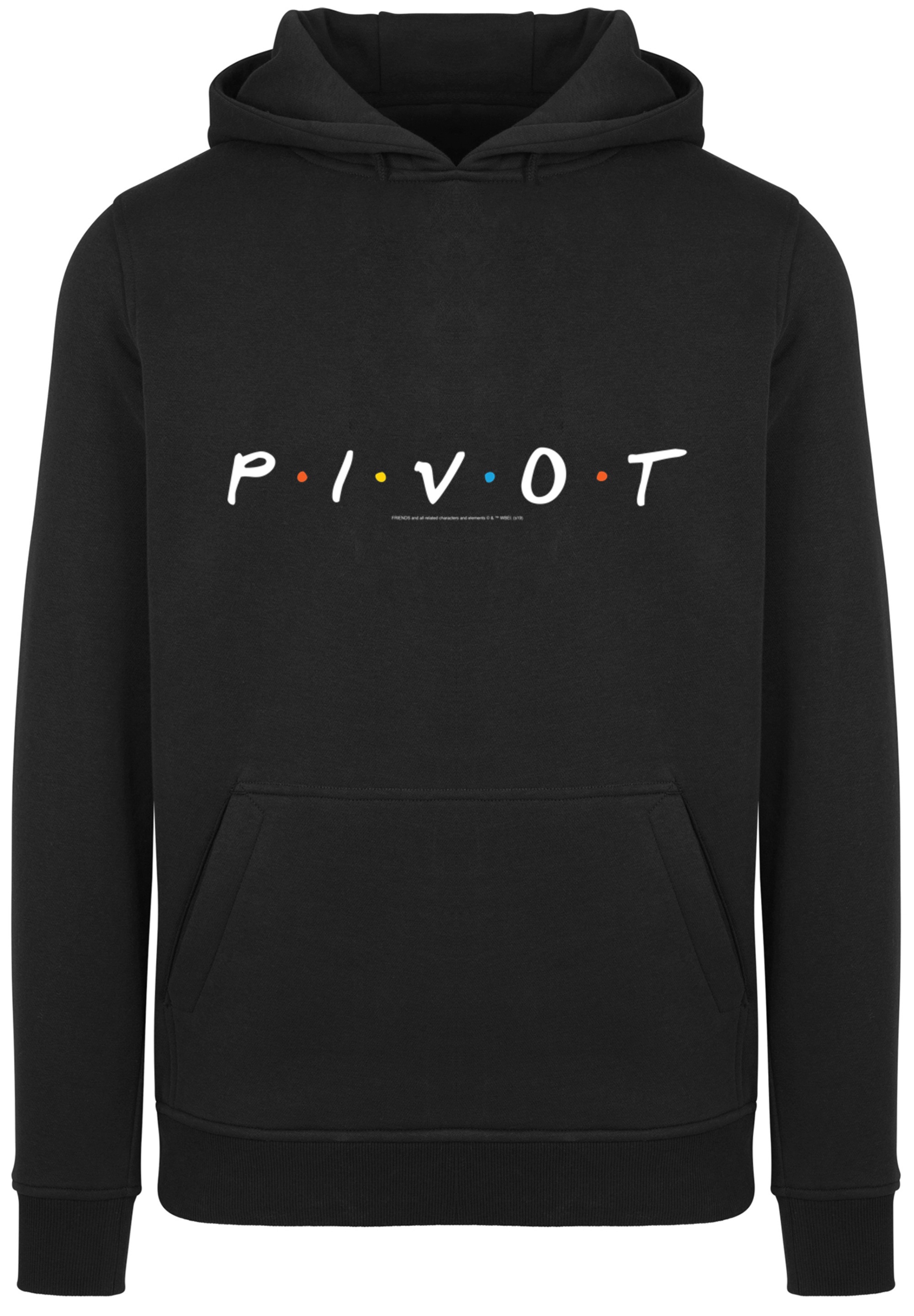 F4NT4STIC Sweatshirt »FRIENDS TV Serie Pivot Logo BLK«, Herren,Premium Merch,Slim-Fit,Kapuzenpullover,Bedruckt