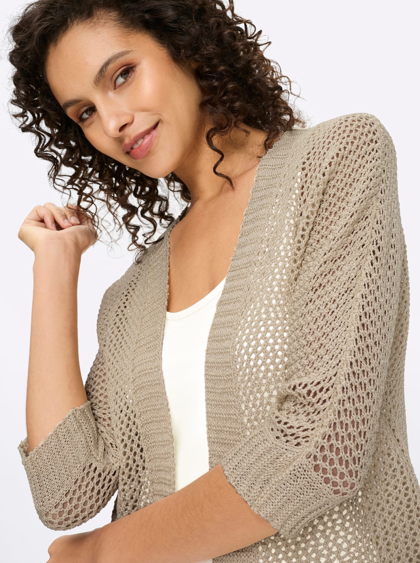 heine Ajourstrickjacke