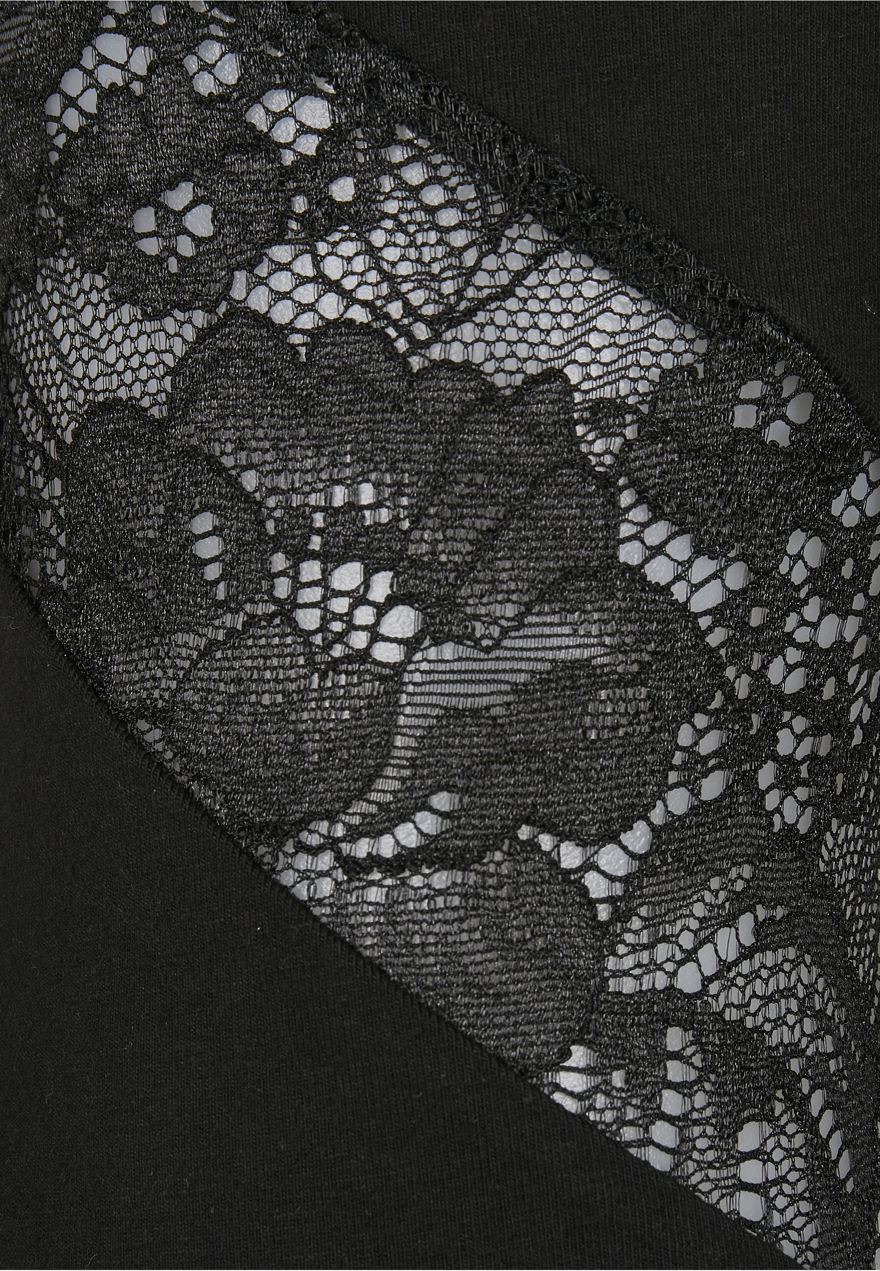 URBAN CLASSICS Leggings »Urban Classics Damen Ladies Highwaist Lace Inset Leggings«