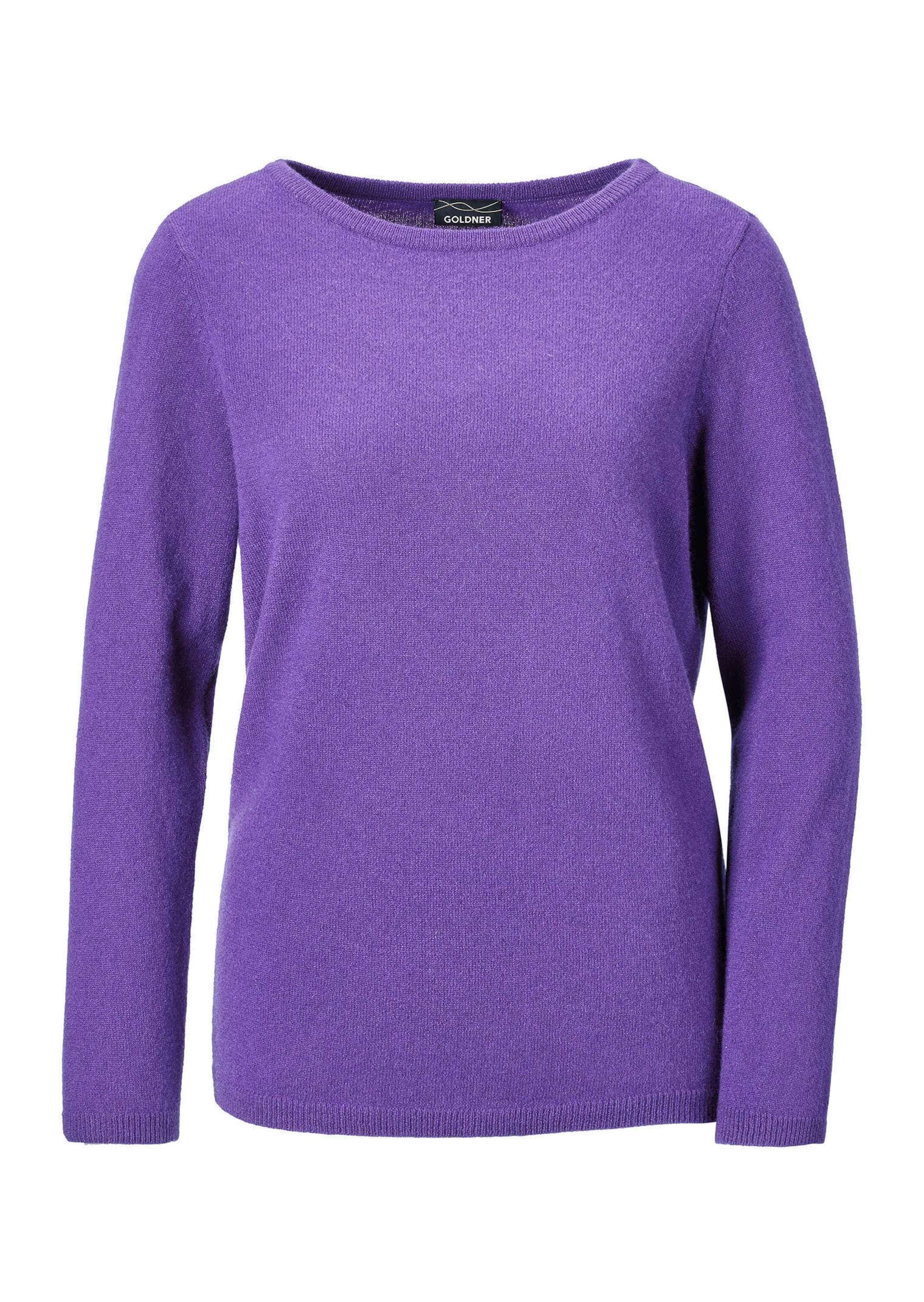 GOLDNER Strickpullover "Kurzgröße Feinstrickshirt mit U-Boot-Ausschnitt" keine/nicht relevant