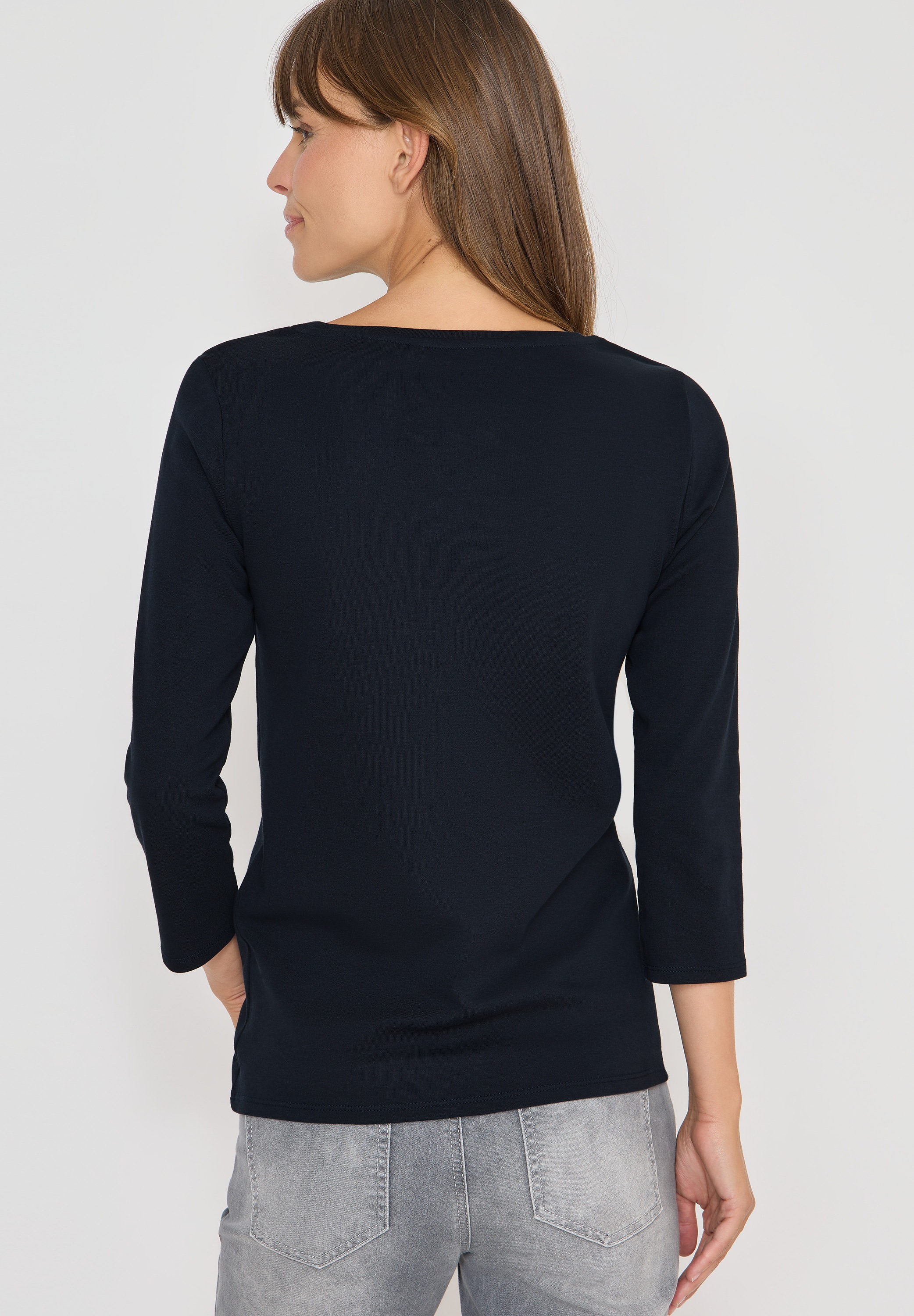 Cecil 3/4-Arm-Shirt, mit U-Boot-Ausschnitt günstig online kaufen