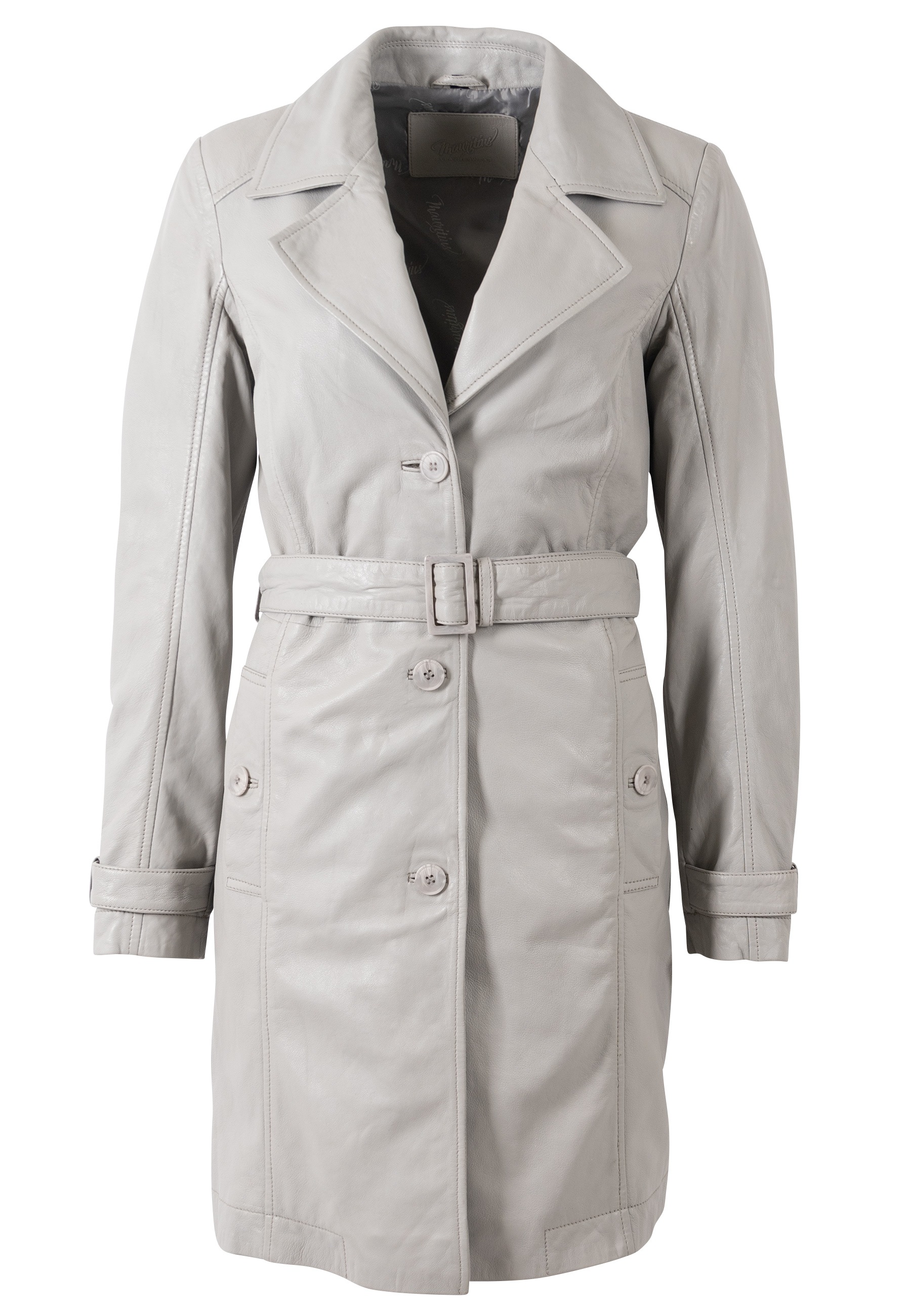 Mauritius Trenchcoat "MWLeoniz" aus Echtleder, mit Taillengürtel günstig online kaufen
