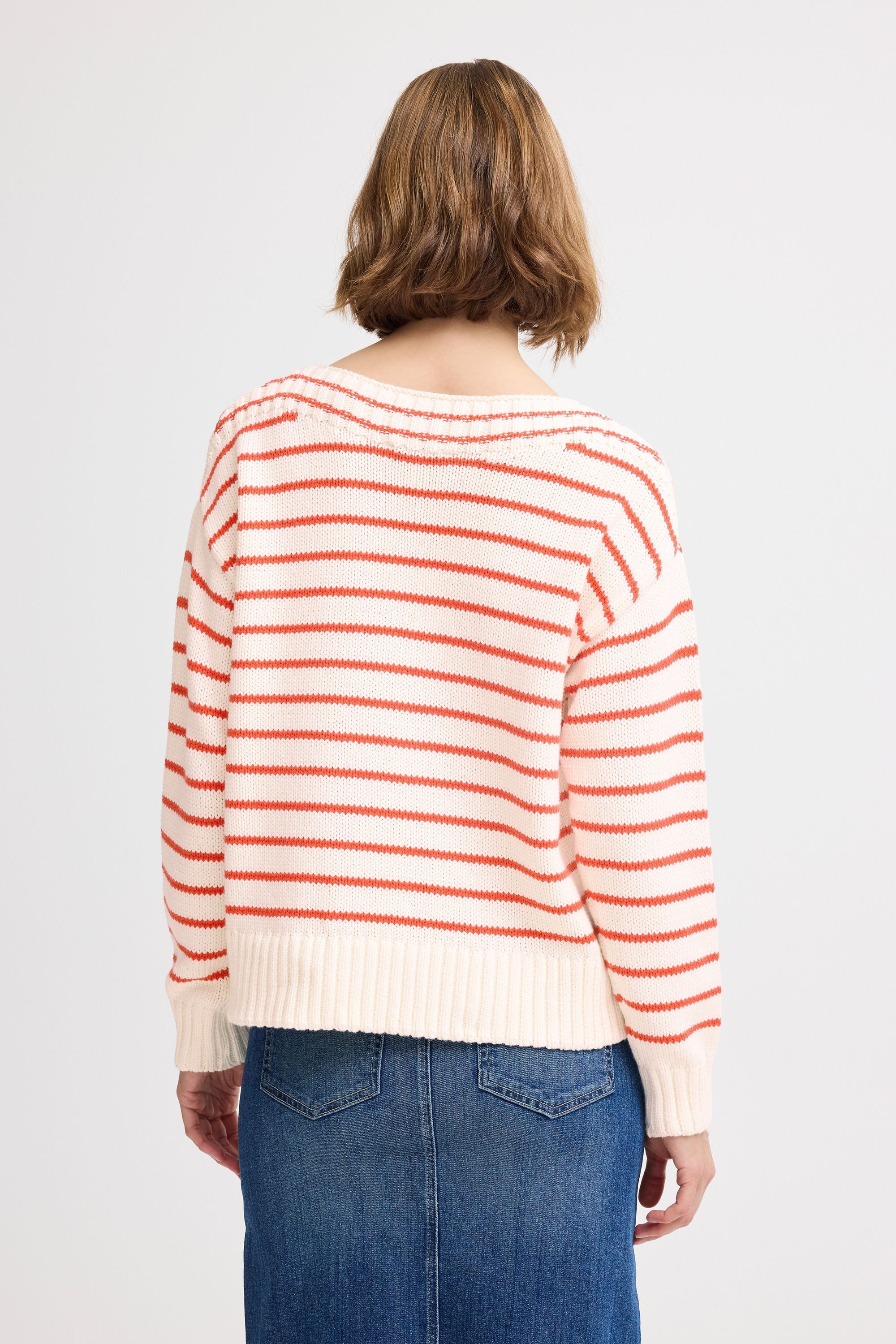 b.young Strickfleece-Pullover »Strickpullover BYNAGLA STRIPED JUMPER -«