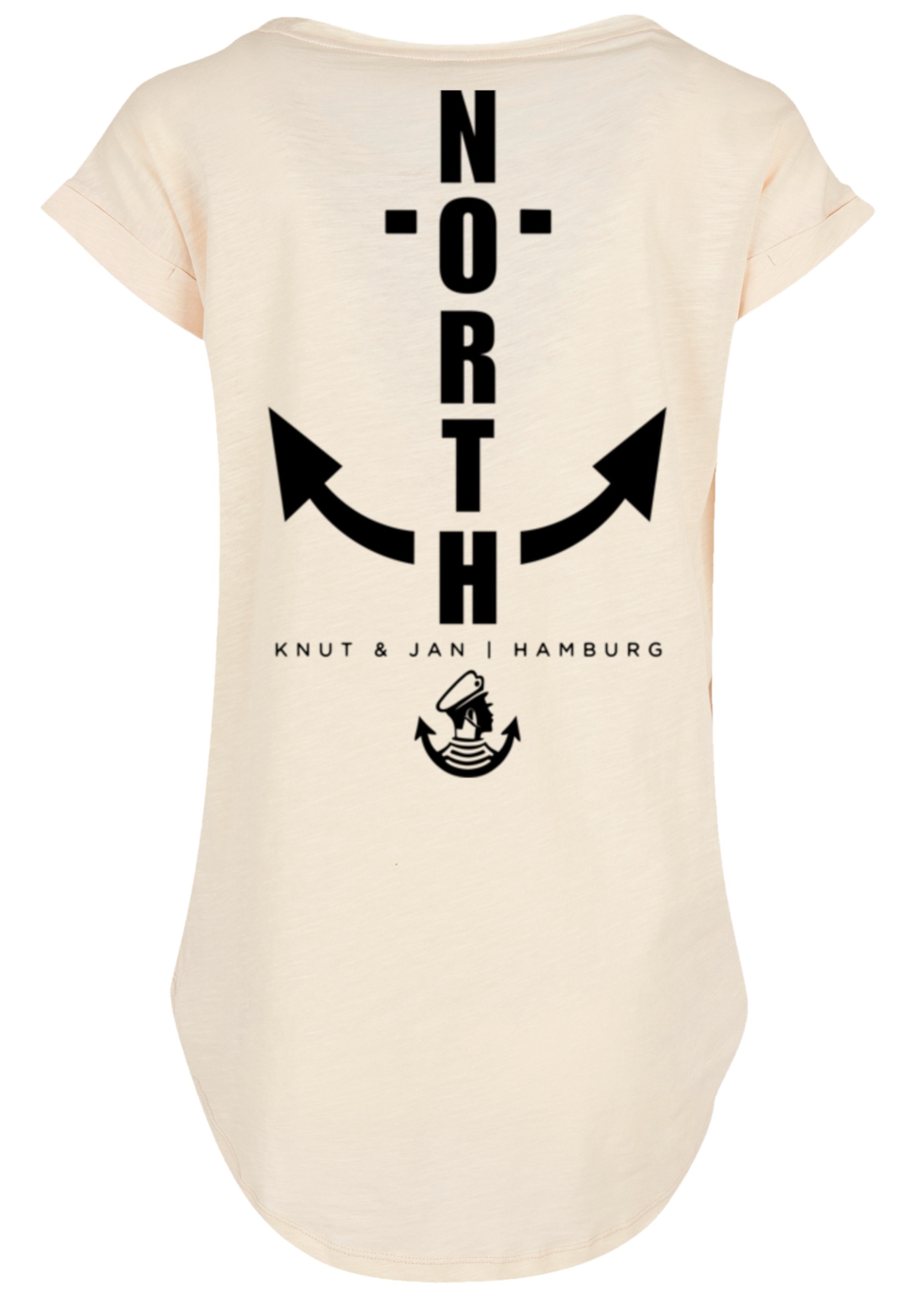 F4NT4STIC T-Shirt »North Anchor Knut & Jan Hamburg«, Print
