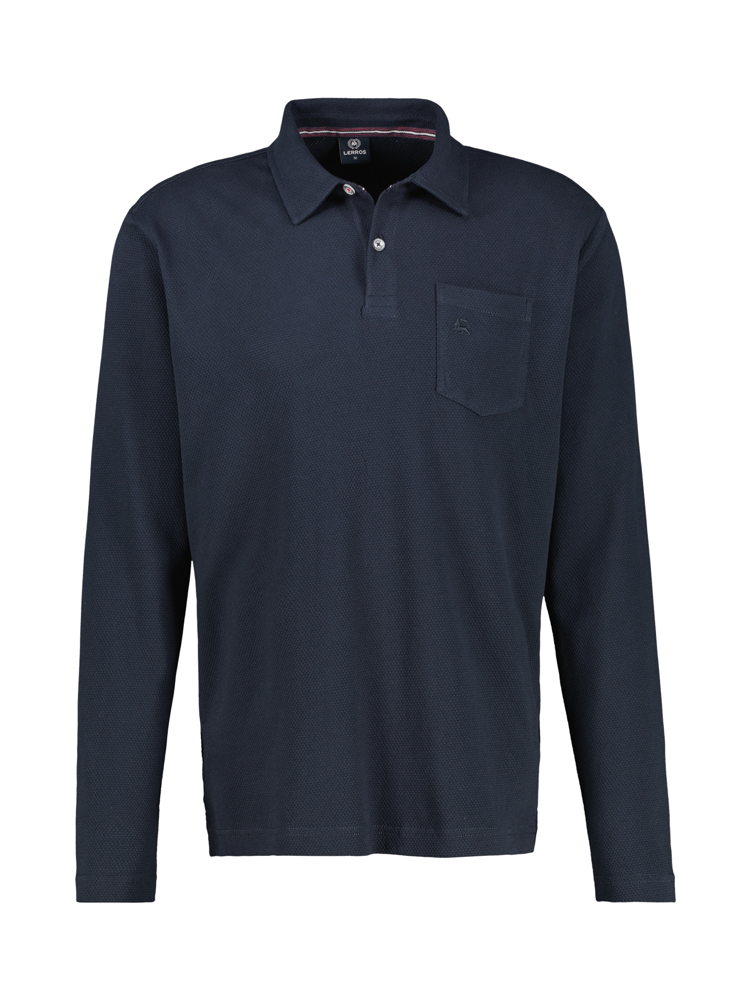 LERROS Langarmshirt »LERROS Herren Langarmpolo in Waffel-Piqué«