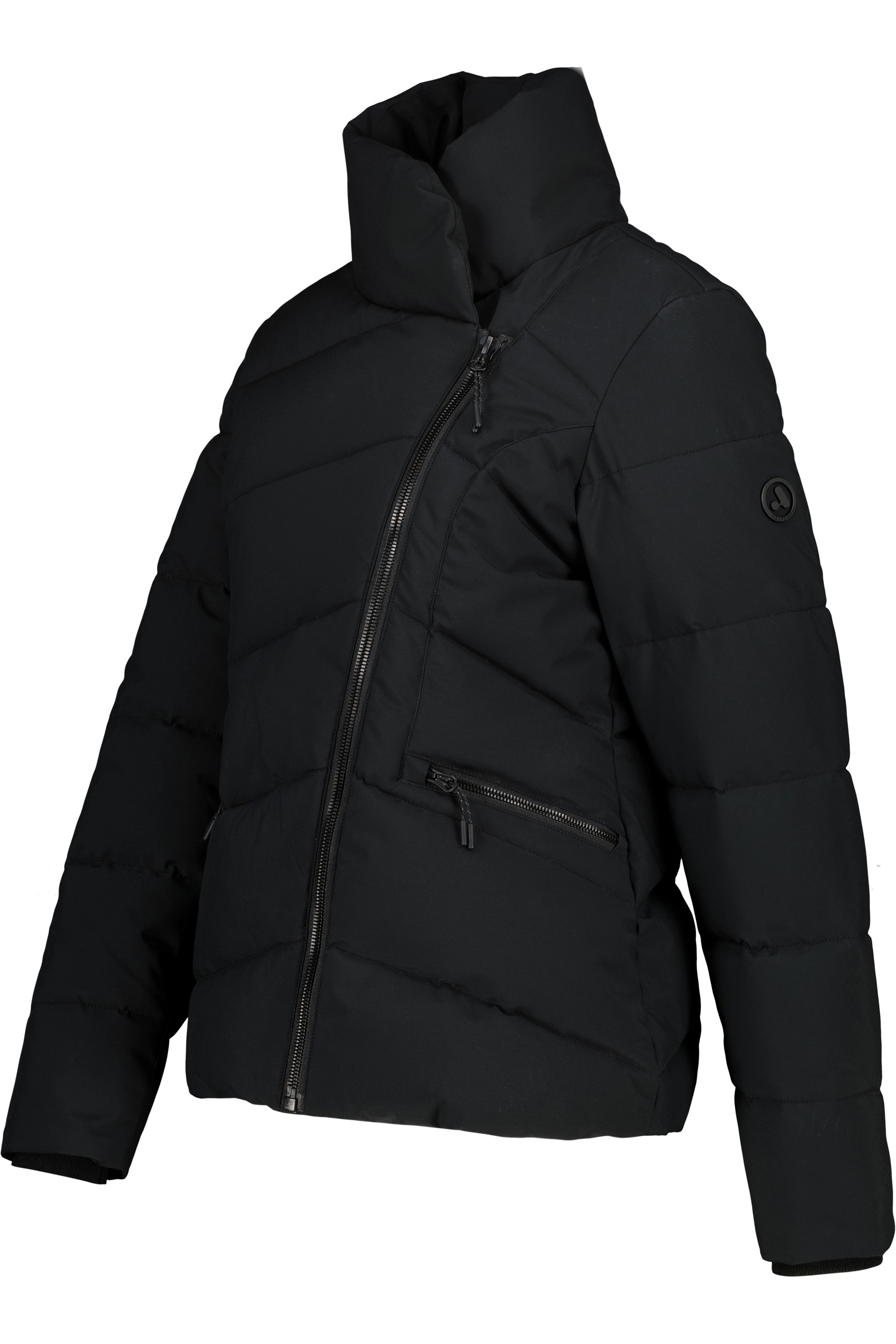 Alife & Kickin Winterjacke »Damen NellAK A«, ohne Kapuze, Figurbetont mit schrägem Reißverschluss und hohem gefütterten Kragen