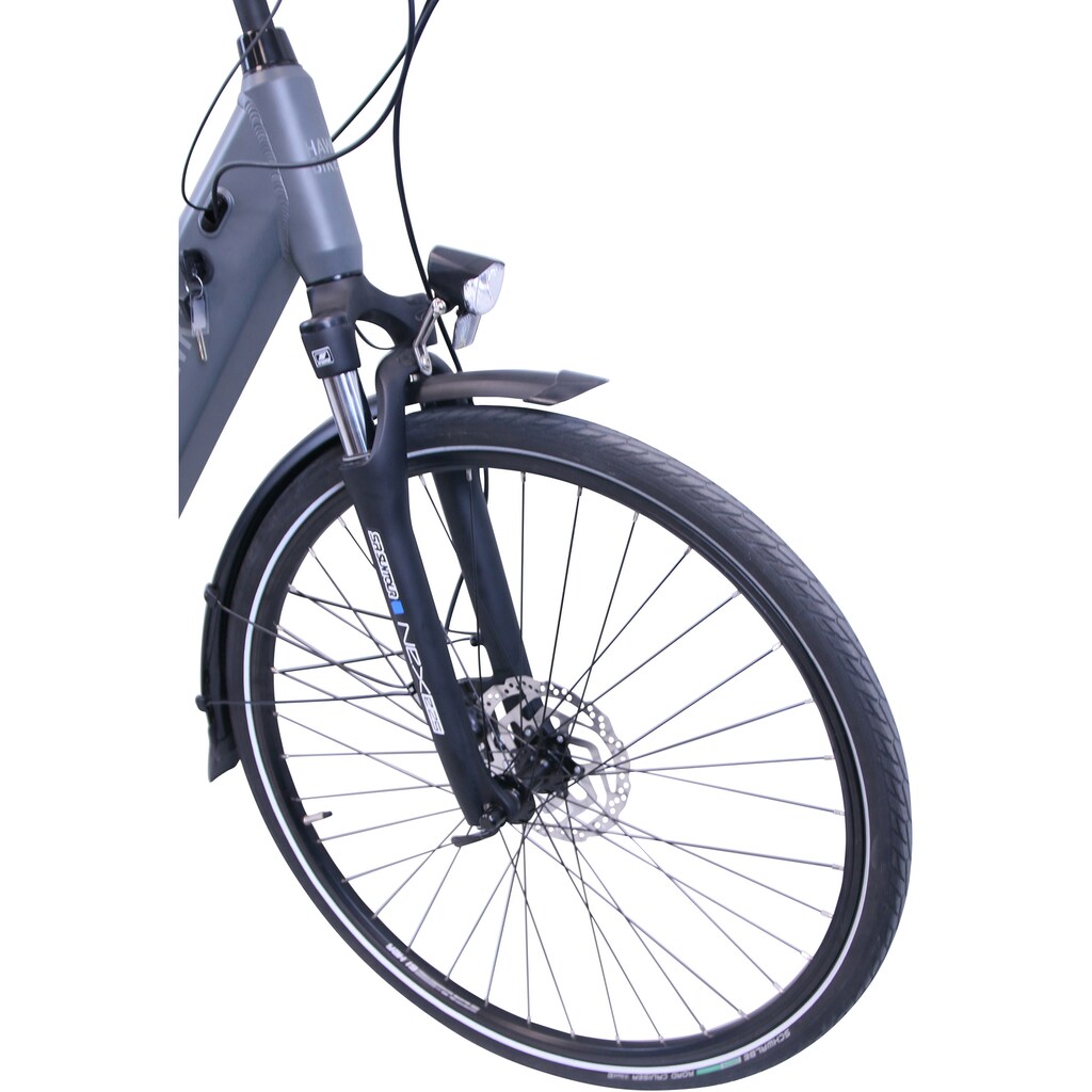 HAWK Bikes E-Bike »HAWK eCity Wave Integrated Lady STEPS«, 7 Gang, Shimano, Nexus 7-Gang, Mittelmotor 250 W