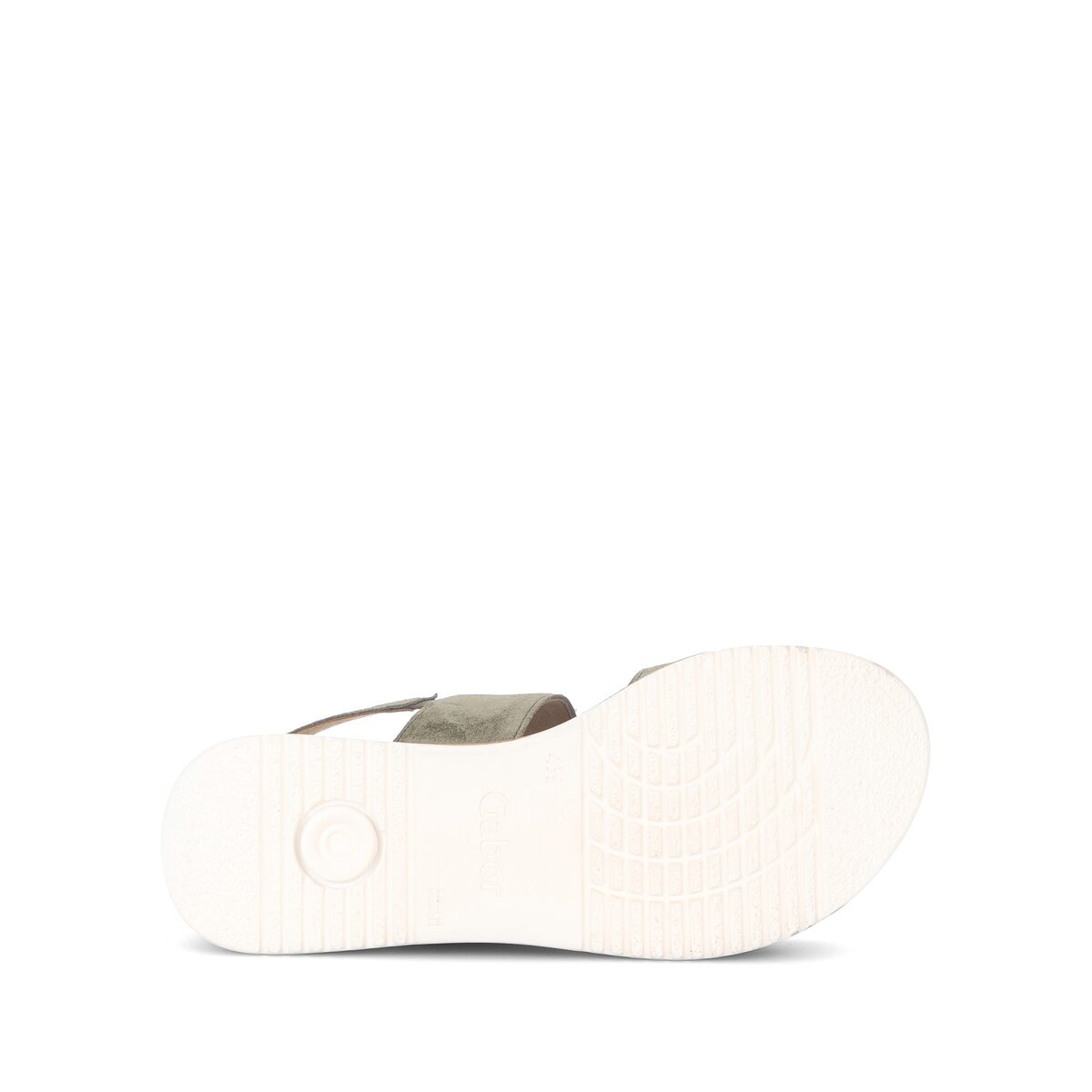 Keilsandalette GABOR "Genua", Damen, Gr. 40, schilf, Ziegenveloursleder, Schuhe, Riemchensandale, Sommerschuh, Komfortschuh in Weite G (=weit) 6