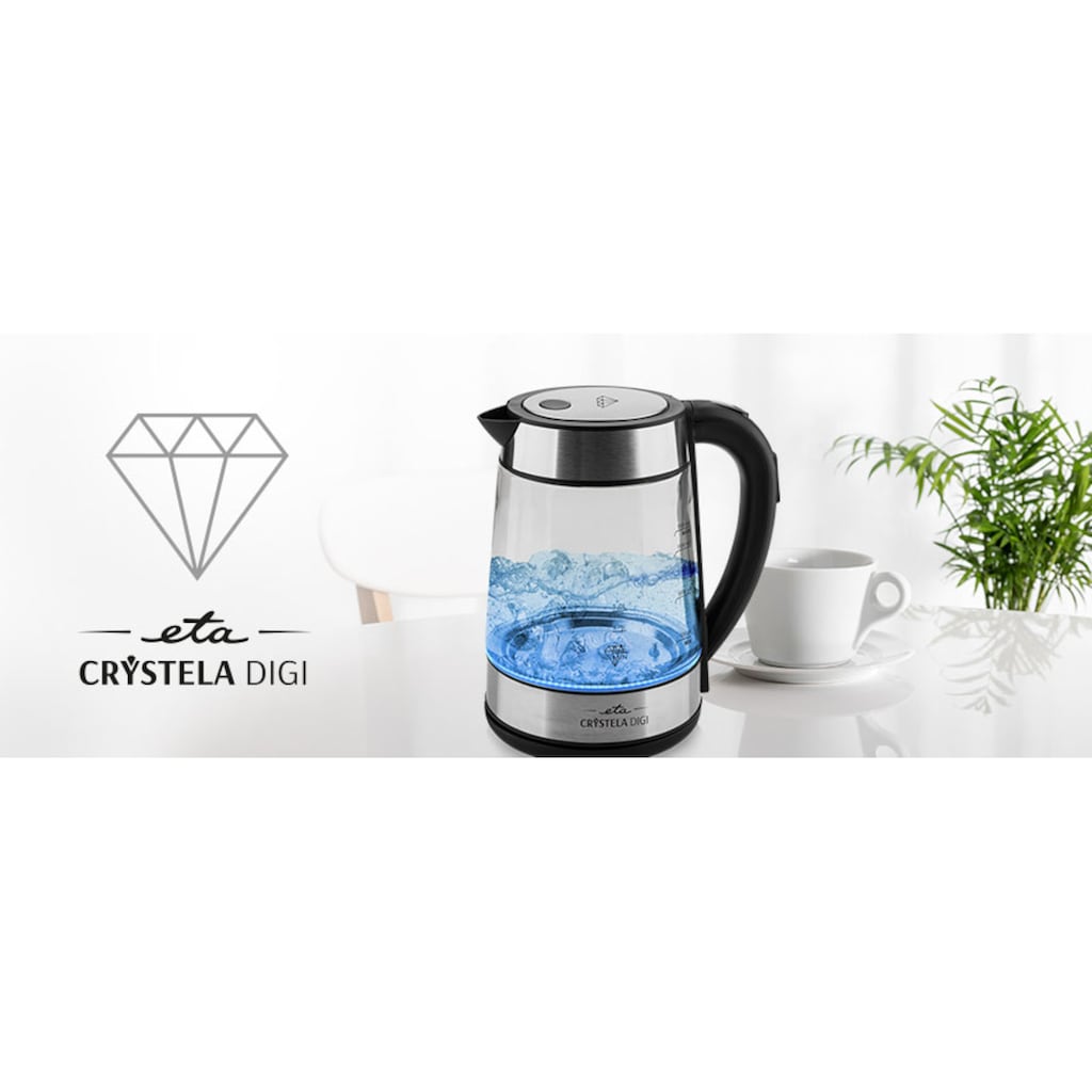 eta Wasserkocher »CRYSTELLA Digi ETA715390000«, 1,7 l, 2200 W