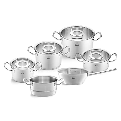 Fissler Topf-Set "Original-Profi Collection", Edelstahl 18/10, (Set, 6 tlg., Kochtopf 16/20/24 + Bratentopf 20 + Sauteus