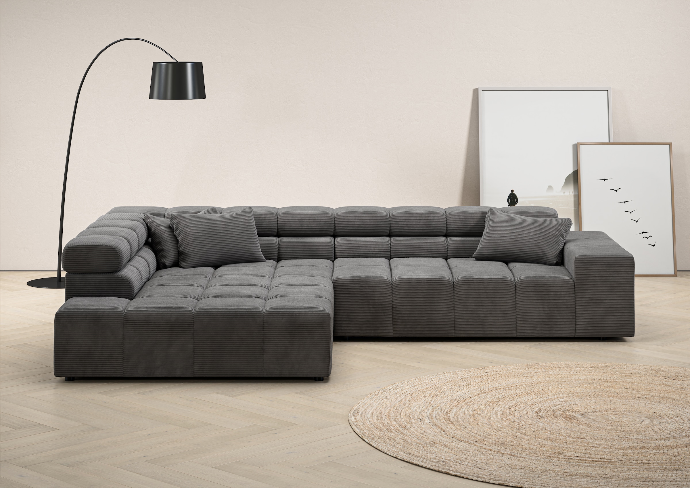 Home affaire Ecksofa "Ancona incl. Kopfteilverstellung, OTTOs Choice, Breit günstig online kaufen