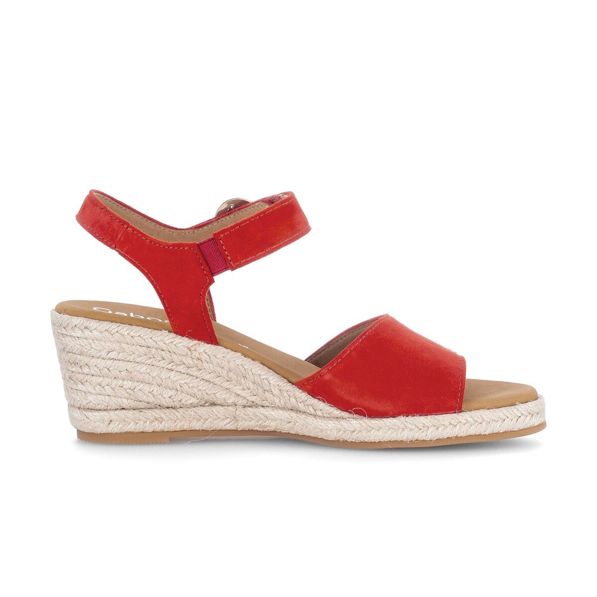 Keilsandalette GABOR "Keilsandalette", Damen, Gr. 44, rot, Schuhe 2