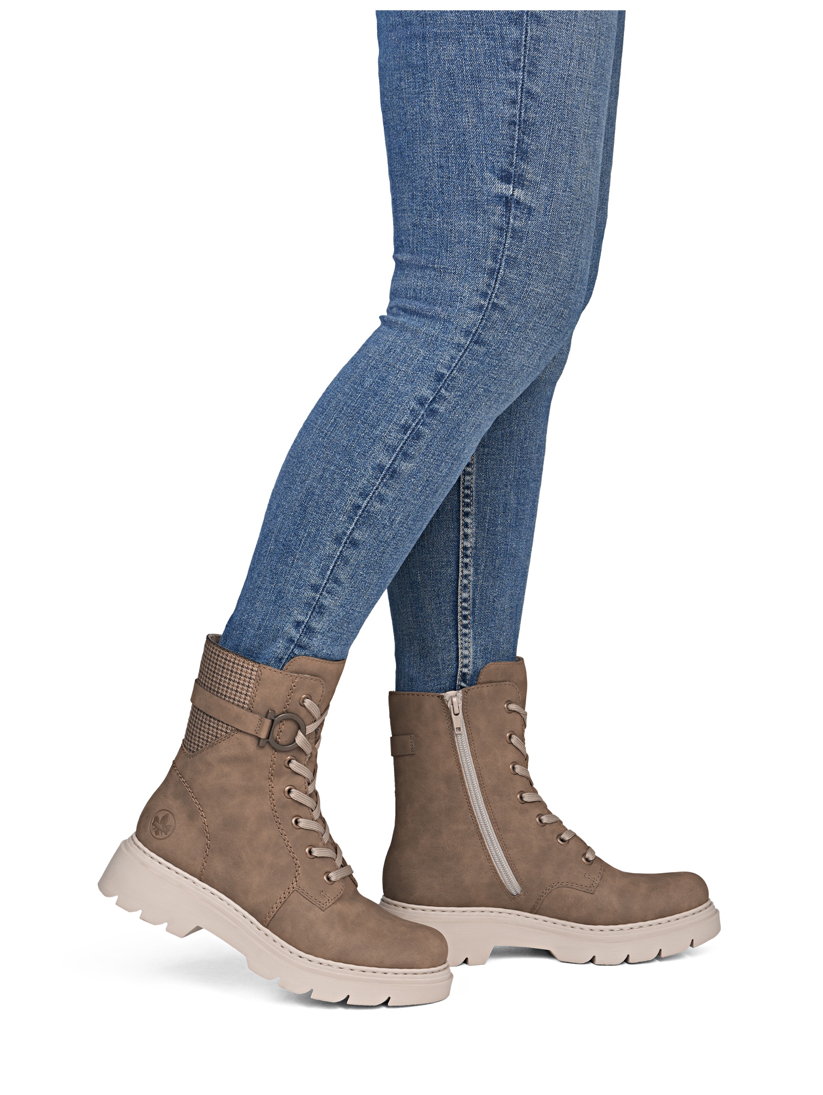 Rieker Schnürstiefelette »Rieker Stiefelette Lederimitat«