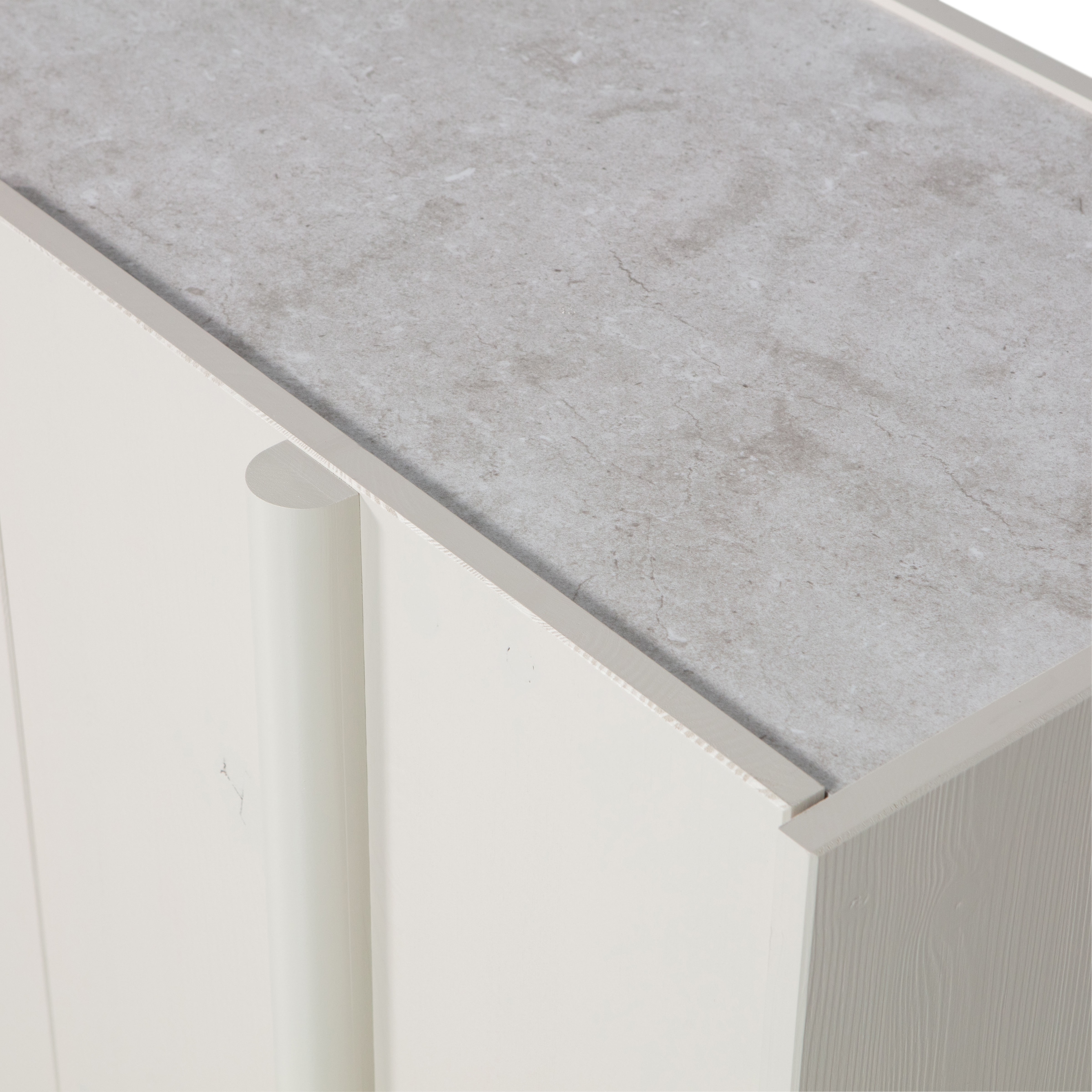 WOOOD Abdeckplatte »Basu aus Mineralien und Lavastein B 196,5 x T 39,5 x H 0,4 cm« Tragkraft 15 kg, Wasserbeständig, vollständig recycelbar