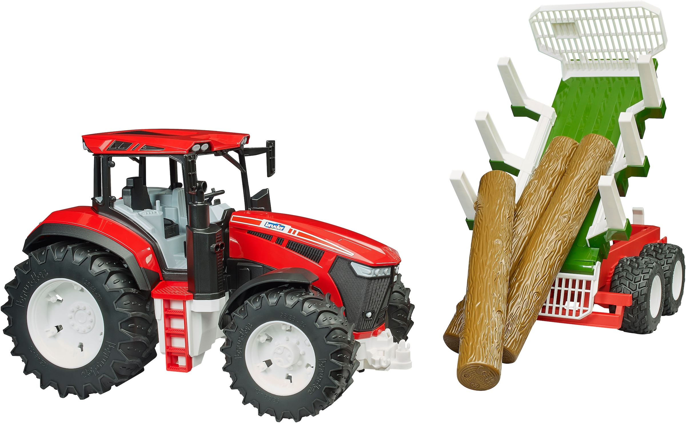 Bruder® Spielzeug-Traktor »ROADMAX Traktor mit Rückeanhänger (03453)«, Made in Europe
