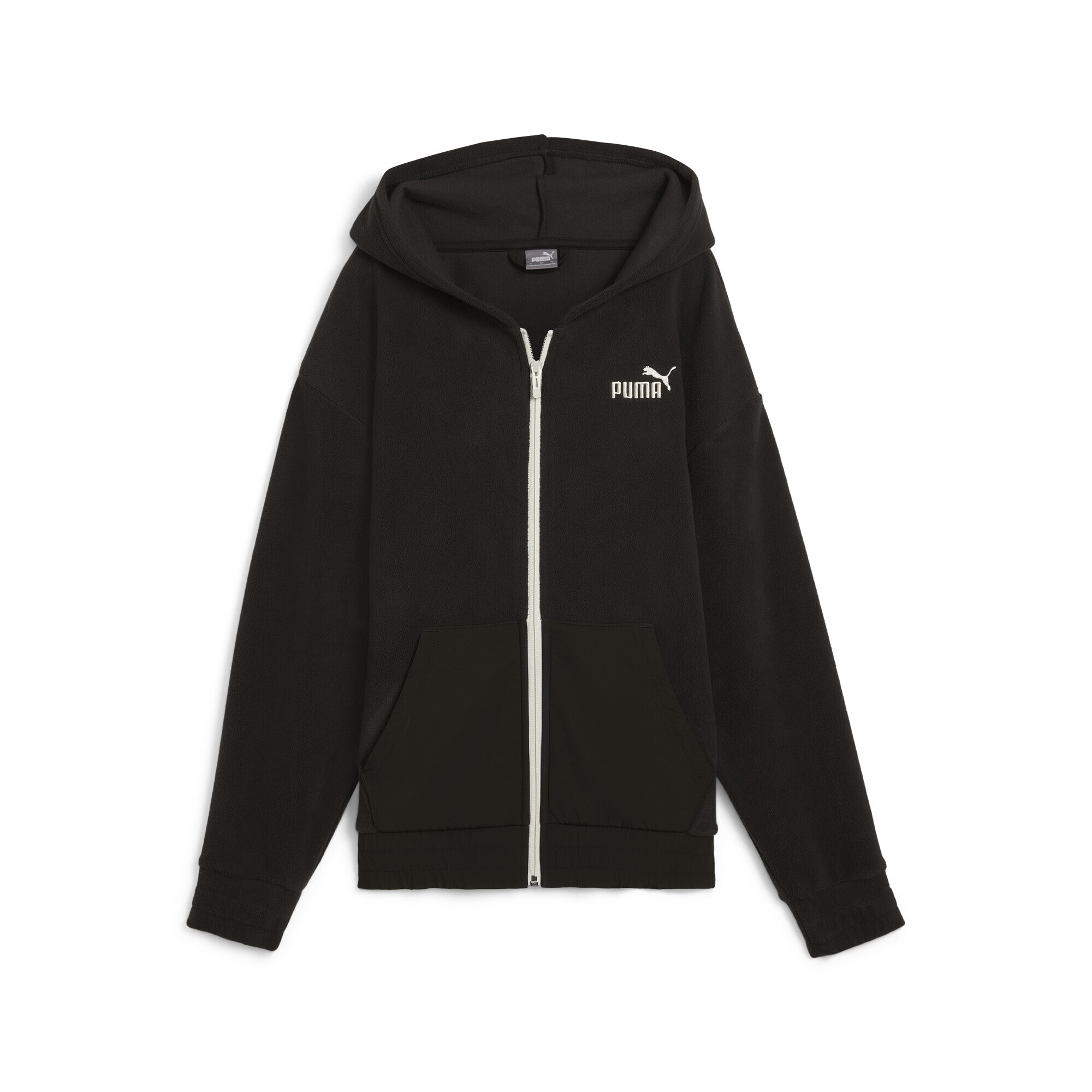 PUMA Sweatjacke ESS ELEVATED Hoodie mit durchgehendem ReiBverschluss Damen