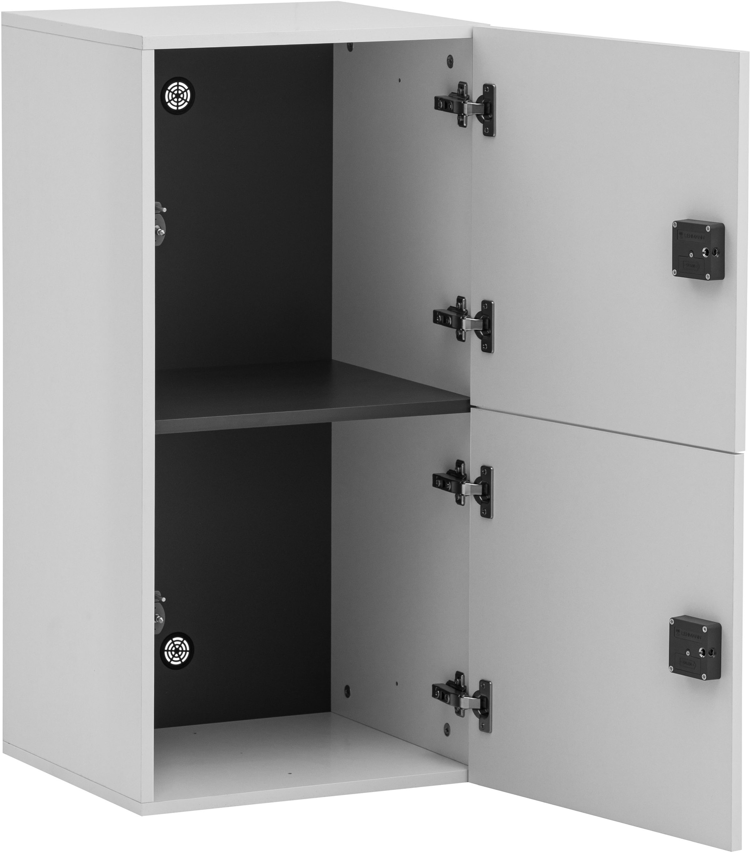 Schildmeyer Garderoben-Set »Locked Spind Schrank Set mit 4 Spinden«, (4 St.), 2x Spind mit 1 Tür, 2 x Spind mit 2 Türen, Made in Germany