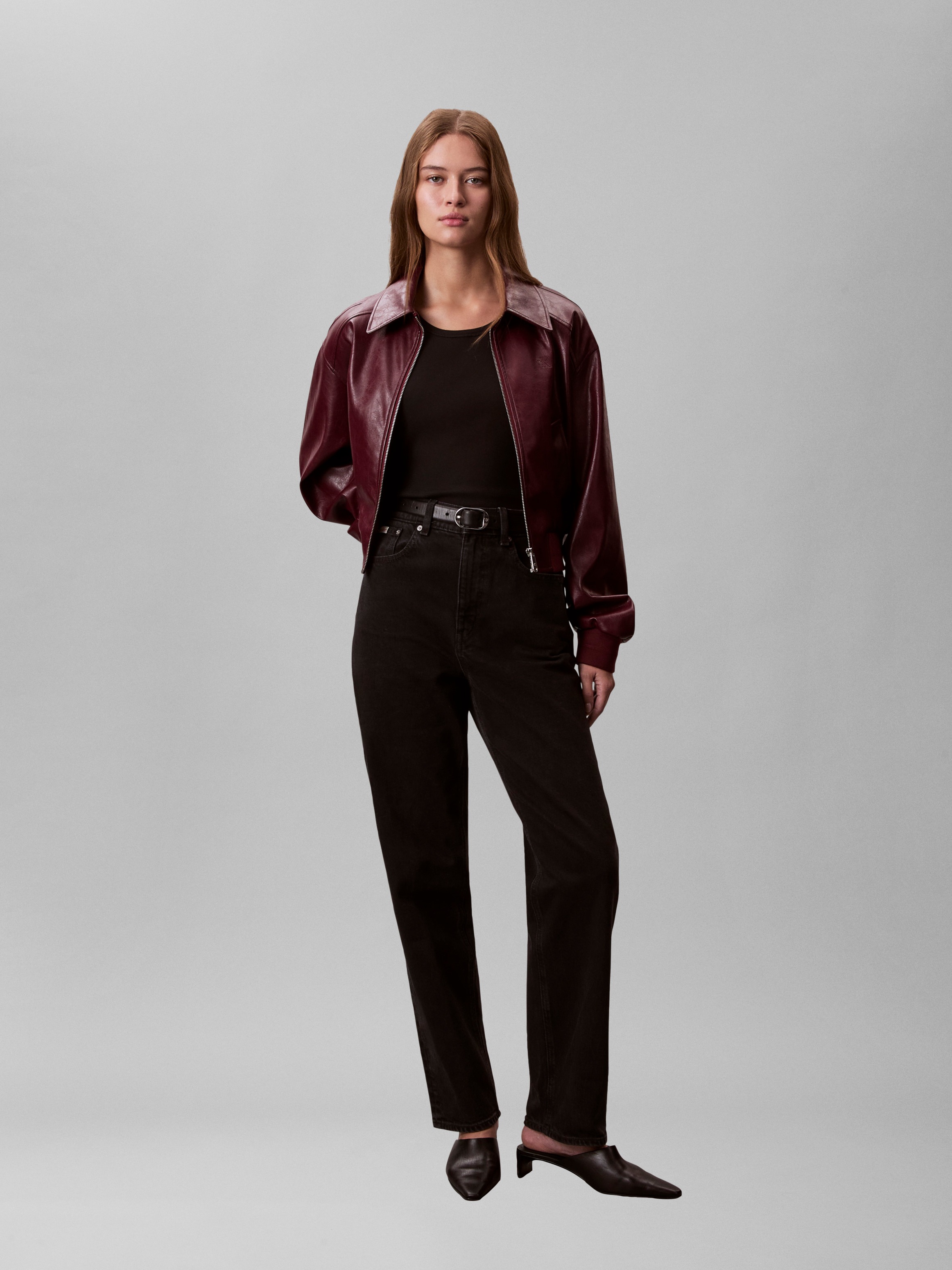 Gerade Jeans CALVIN KLEIN JEANS, Damen, Gr. 26, N-Gr, soft schwarz, Denim/Jeans, Obermaterial: 99% Baumwolle, 1% Elasthan, unifarben, regular fit lang, Jeans, Regular fit 3