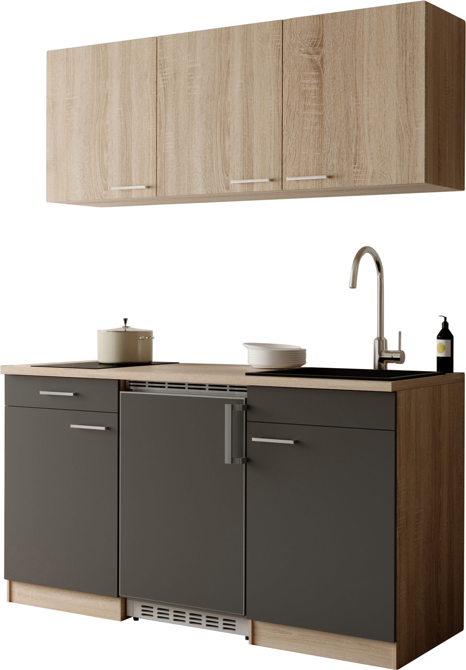 RESPEKTA "Ingrid" zerlegt, wahlweise mit Kühlschrank, Soft-Close-Funktion, Breite 150 cm