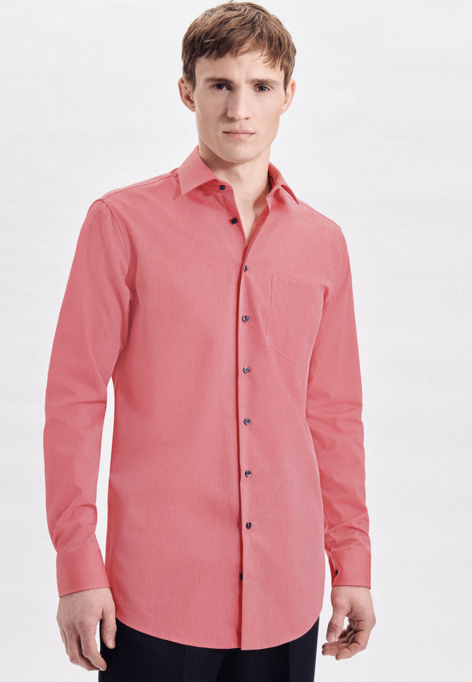 seidensticker Businesshemd "Regular" Regular 1/1 Extra lang Kentkragen Uni günstig online kaufen