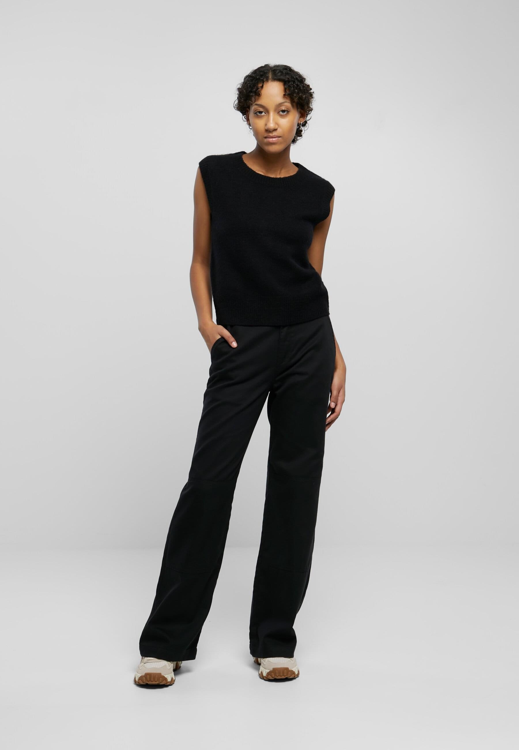 URBAN CLASSICS Rundhalspullover »Urban Classics Damen Ladies Knit Slipover«, (1 tlg.)