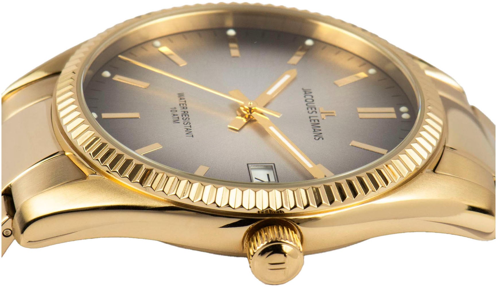 Jacques Lemans Quarzuhr »Derby«, Armbanduhr,Herrenuhr,Damenuhr,Edelstahlarmband,bis 10 bar wasserd.