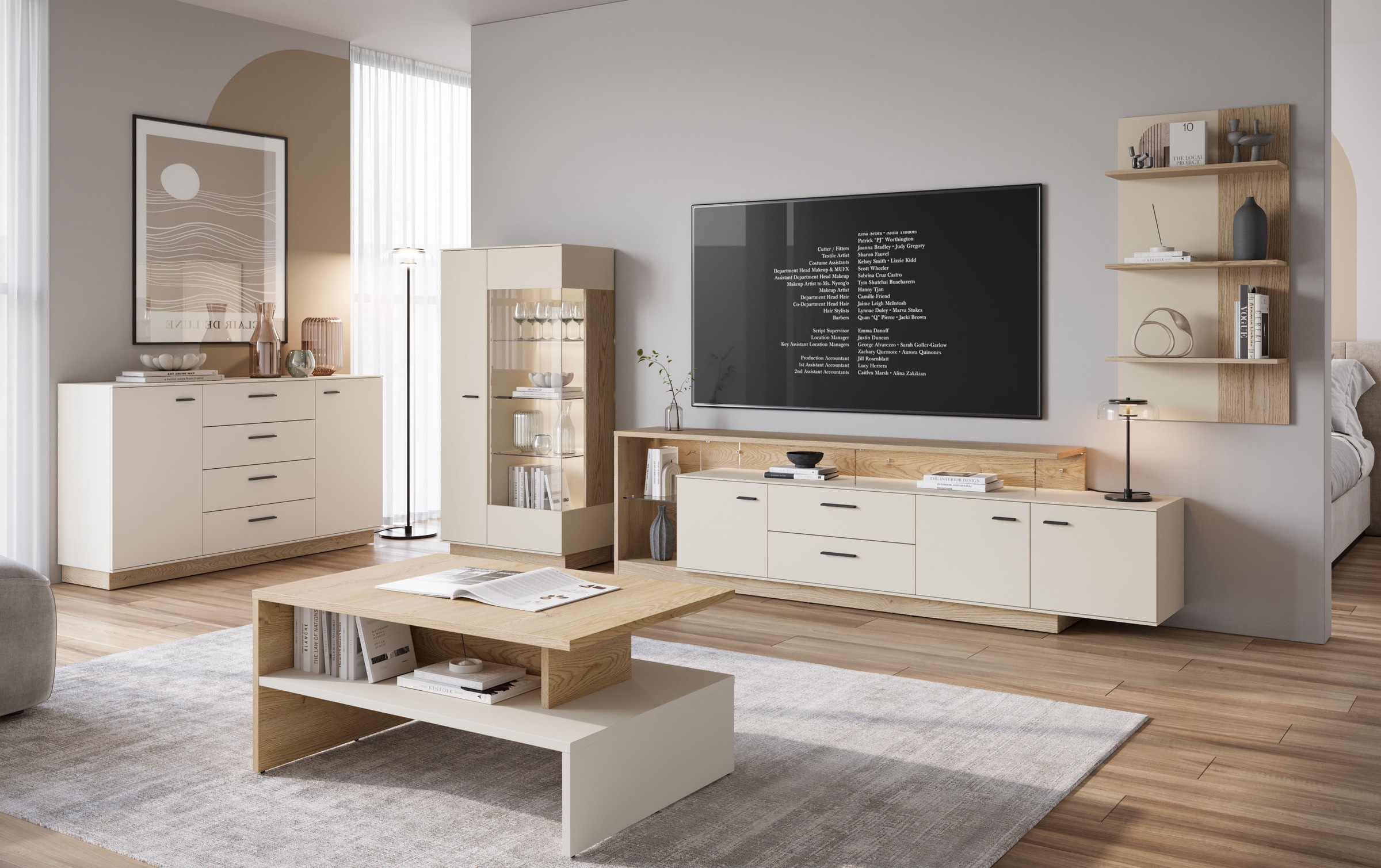 Home affaire Couchtisch Couchtisch, Breite 100 cm, moderner Sofatisch, großzügige Ablagefläche