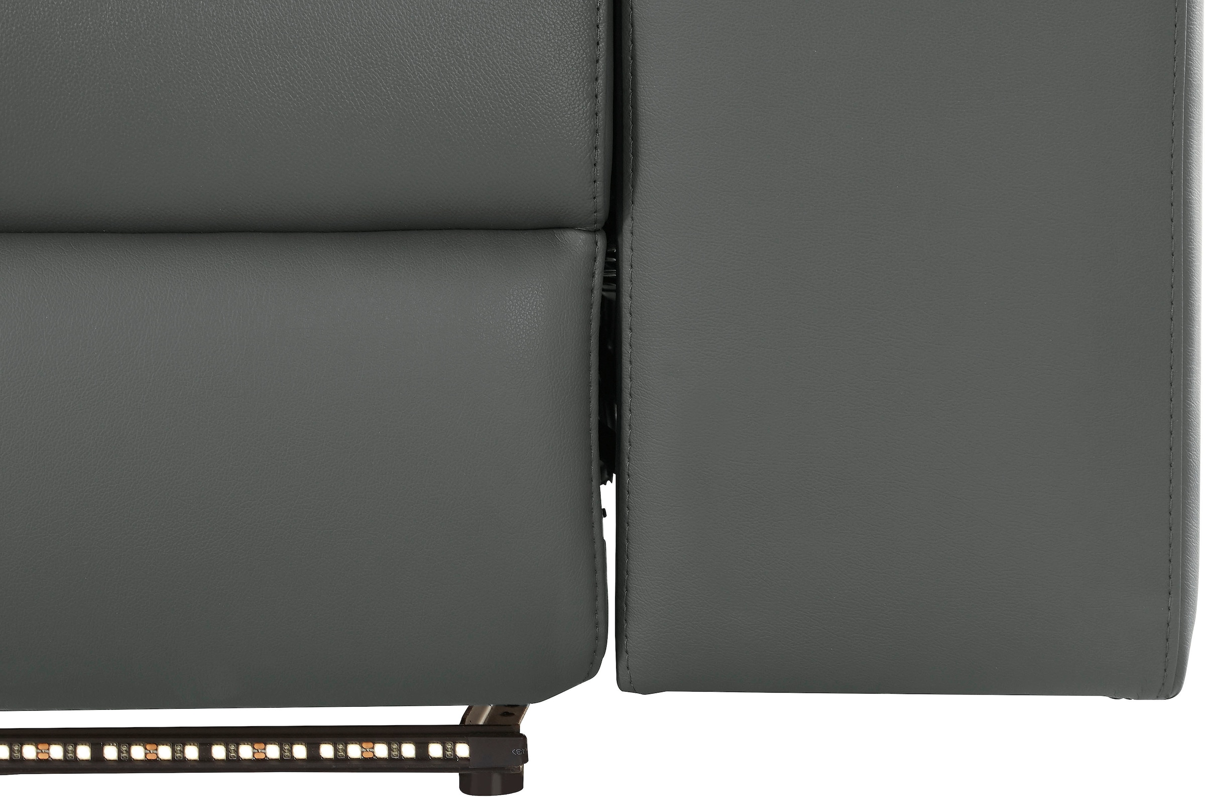 Places of Style Ecksofa »Kilado, L-Form,«, mit Relaxfunktion, verstellbarer Armlehne, Kopfteilverstellung