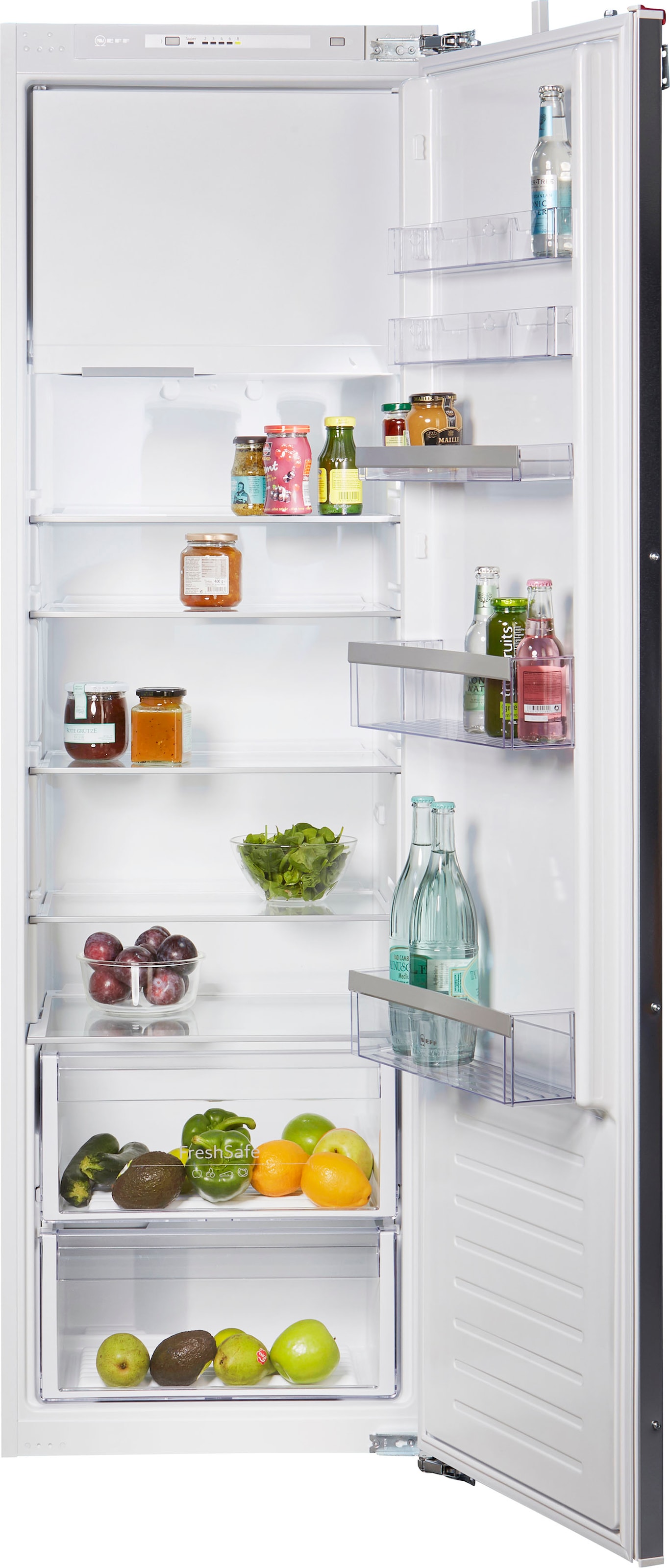 NEFF Einbaukühlschrank »KI2822FF0«, KI2822FF0, 177,2 cm hoch, 54,1 cm breit, Fresh Safe: Schublade für flexible Lagerung von Obst & Gemüse