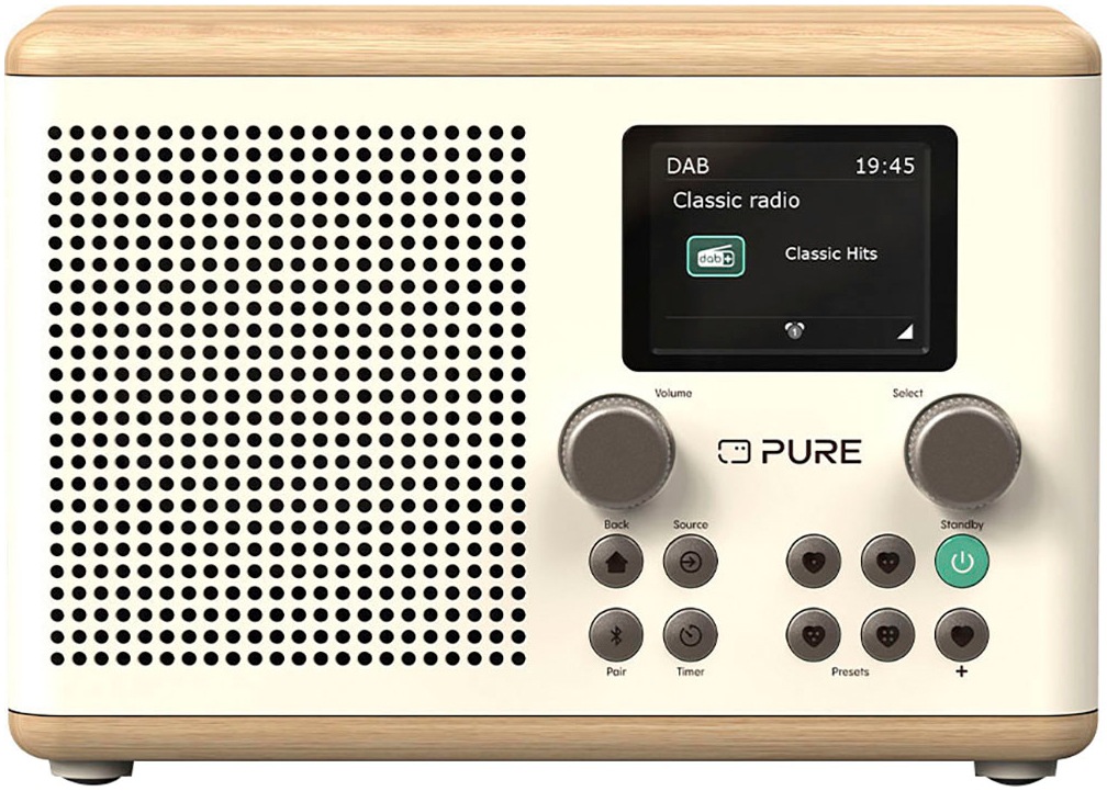 Pure Digitalradio (DAB+) »Classic H4«, (Bluetooth Digitalradio (DAB+)-FM-Tuner-UKW mit RDS 10 W)