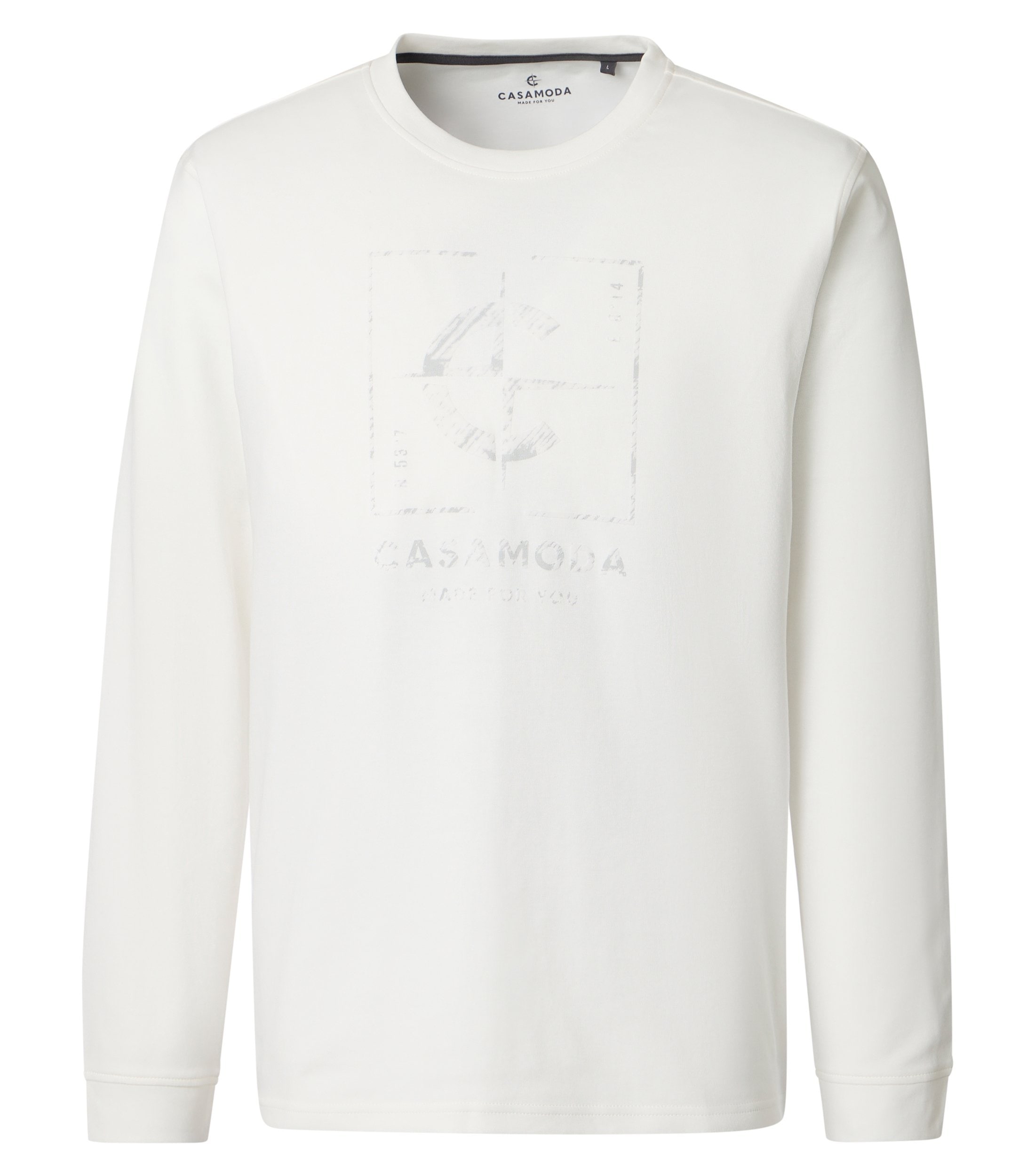 CASAMODA Langarmshirt »CASAMODA T-Shirt Langarm uni«