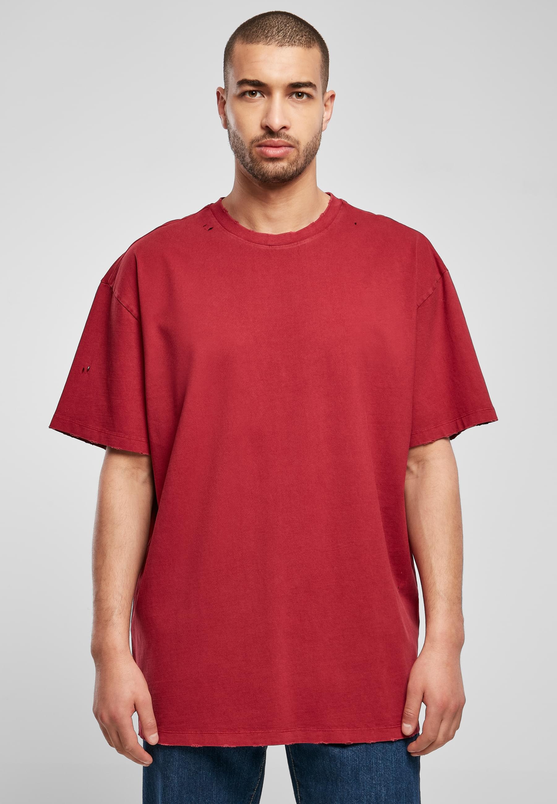 URBAN CLASSICS T-Shirt »Urban Classics Herren Oversized Distressed Tee«, (1 tlg.)