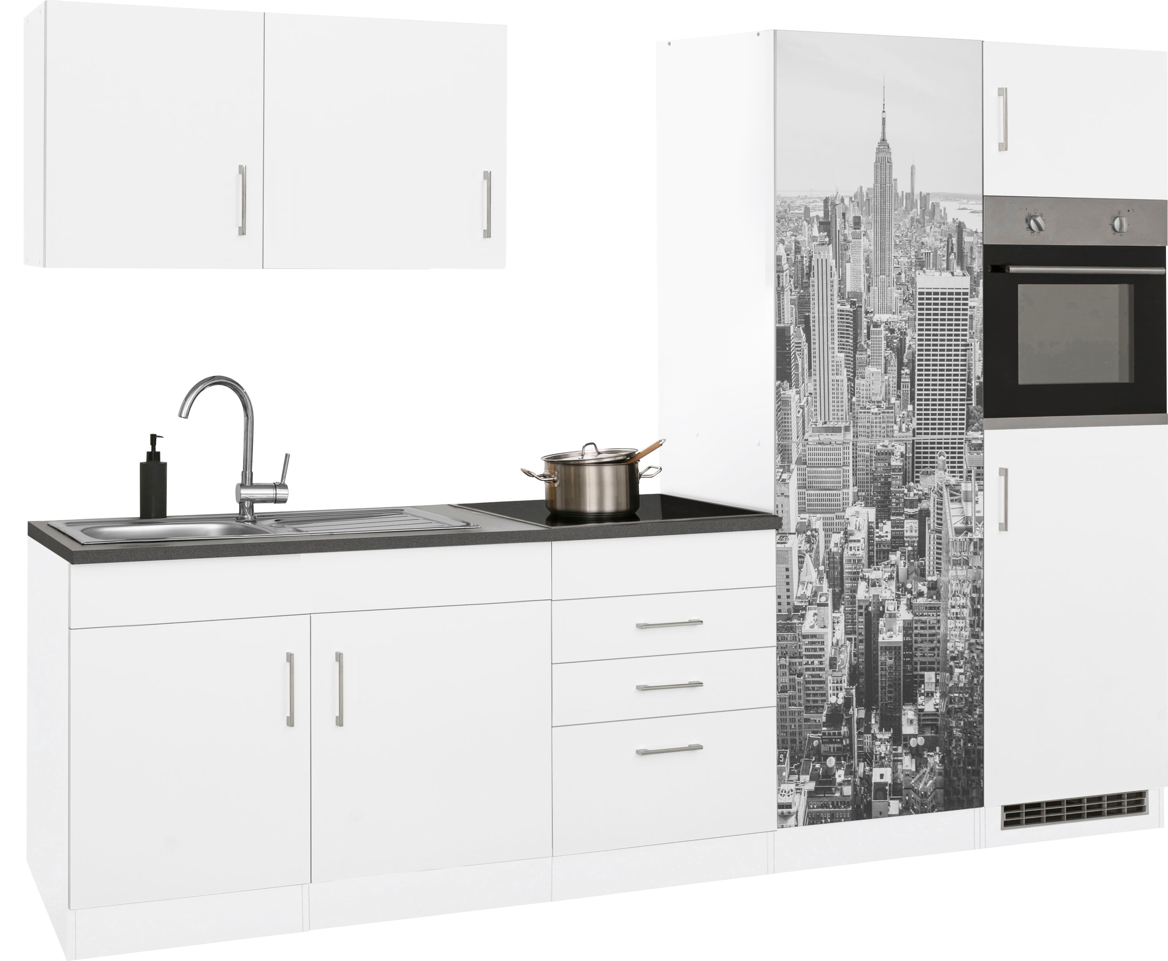 KOCHSTATION Küchenzeile "KS-Paris – Küchen mit einzigartigen Fotomotiven au günstig online kaufen