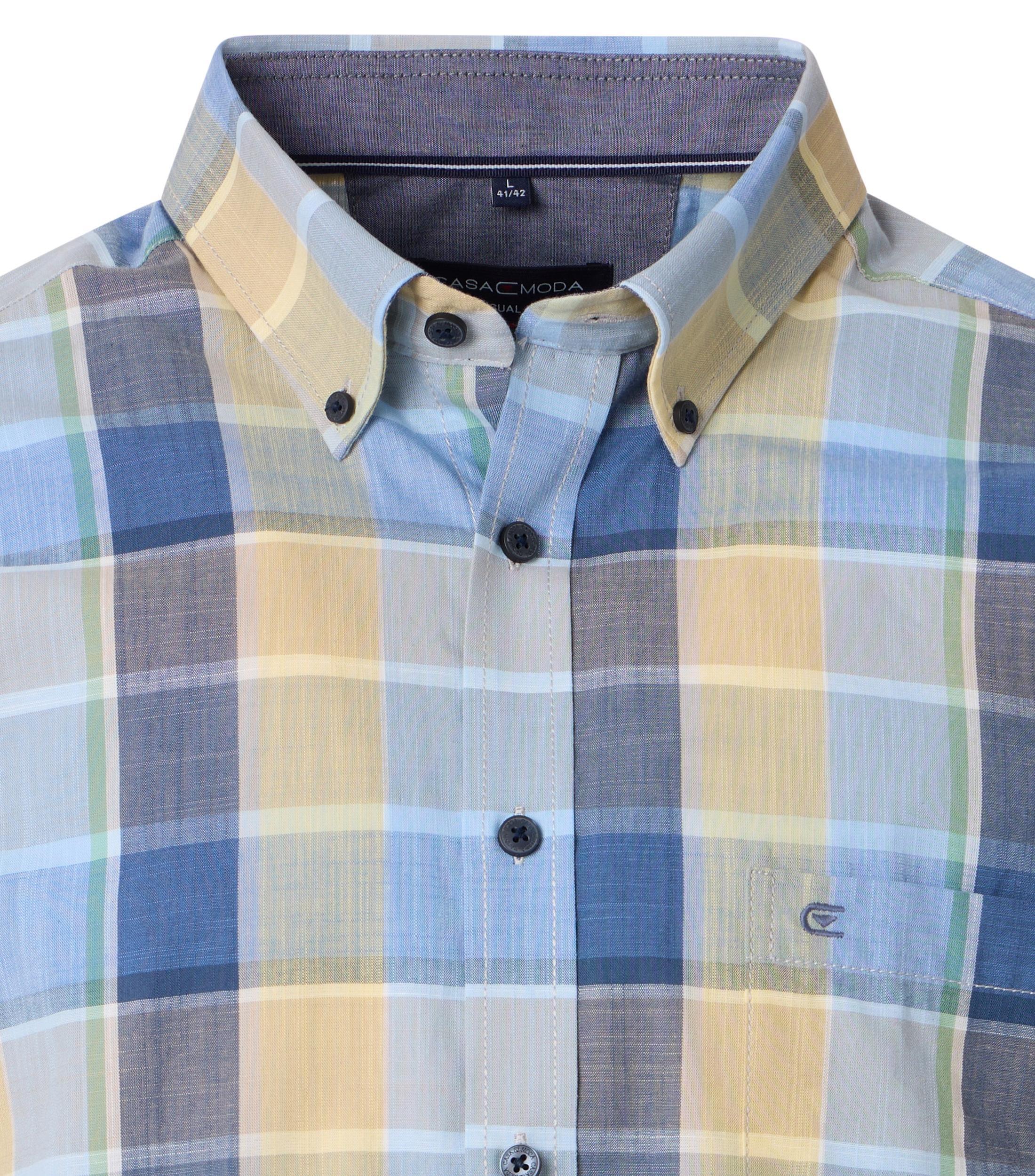 Thumbnail - CASAMODA Kurzarmhemd "CASAMODA Freizeithemd Kurzarm kariert"