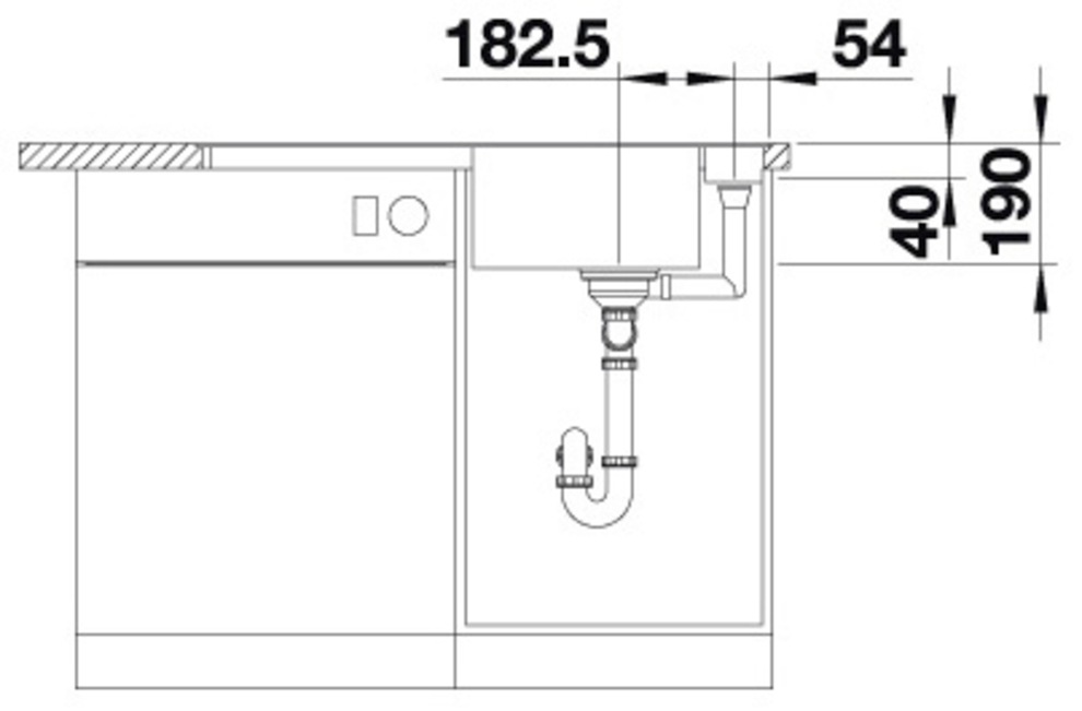 Blanco Granitspüle »AXIA III 5 S-F«, inklusive gratis Esche-Compound-Brückenschneidebrett