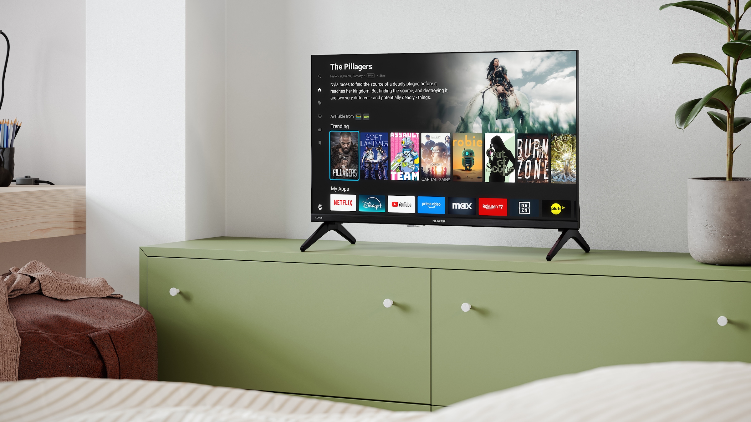 Sharp LED-Fernseher »1T-C24HEx« 60 cm/24 ″ HD ready Smart-TV