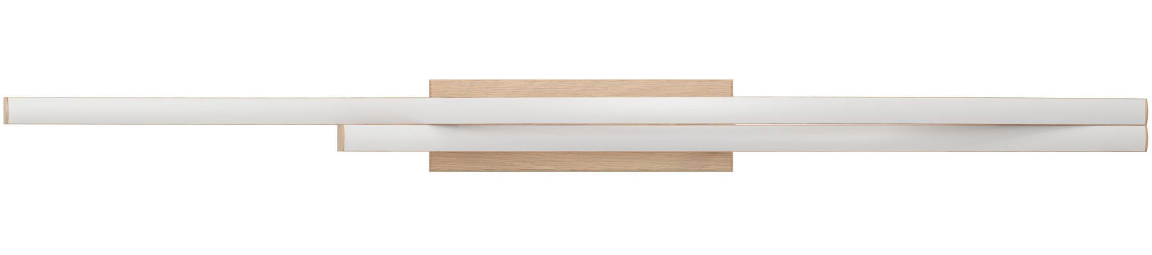EGLO Deckenleuchte »Grisolia Deckenlampe, Wohnzimmerlampe, Metall und Kunststoff, Lampe« LED-Modul 1 Stk. Neutralweiß Wand-/Deckenleuchte - L85 x B6 x H15 cm - braun - 12W inkl.