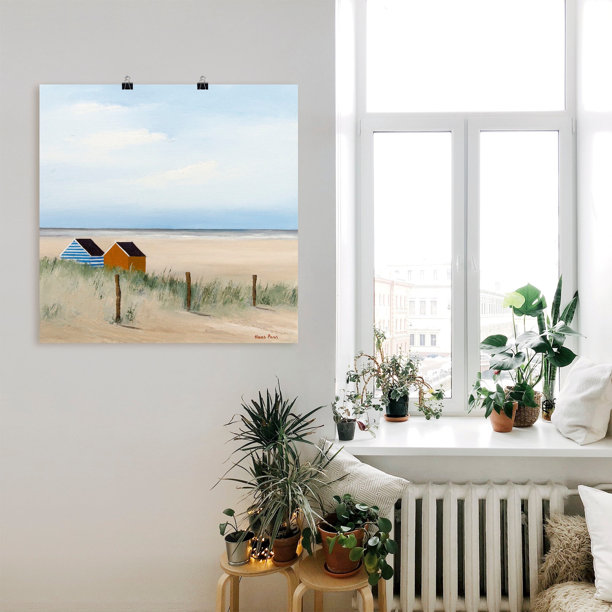 Artland Wandbild »Sonniger Morgen V«, Strand, (1 St.), als Leinwandbild, Poster in verschied. Größen