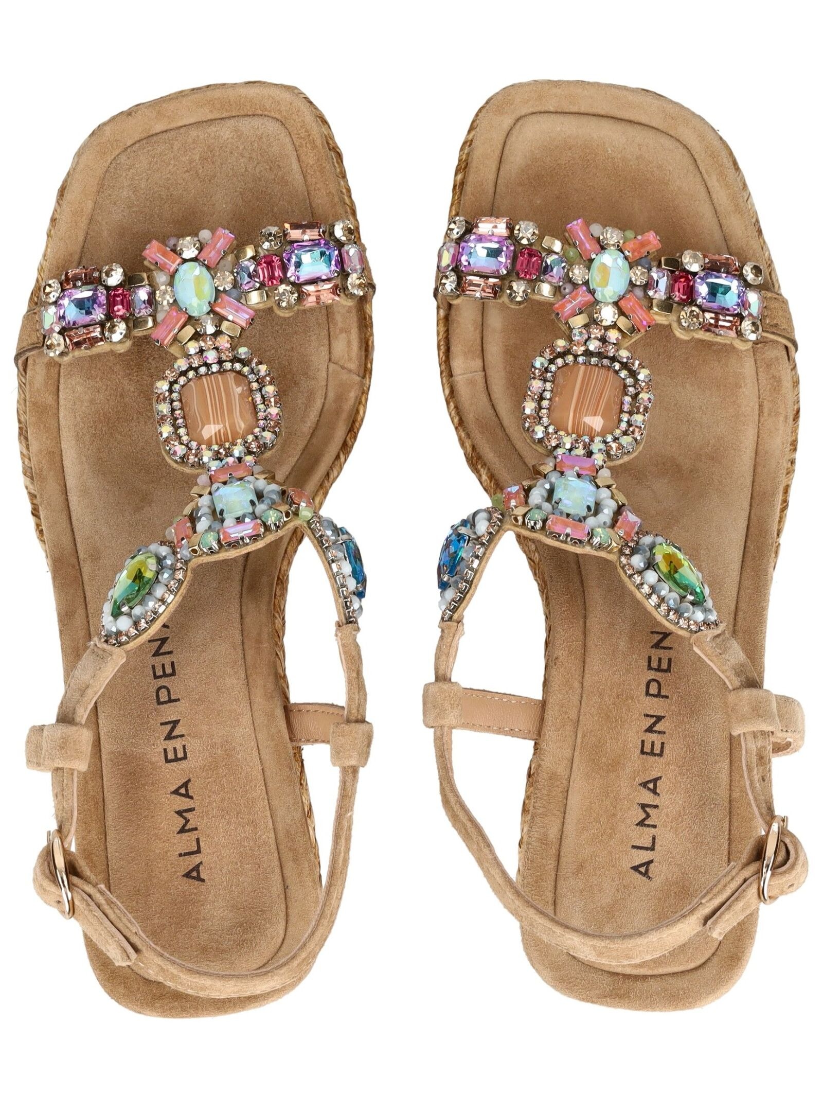 Alma en Pena Keilsandalette »ALMA EN PENA Sandalen Veloursleder/Textil«