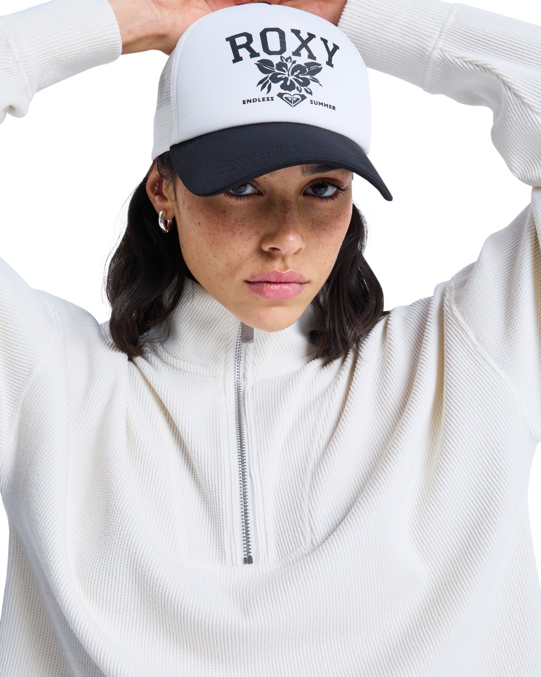 ROXY Damen Flex Cap "Gold Dust Girl"anthrazit, Kunstfaser, Caps