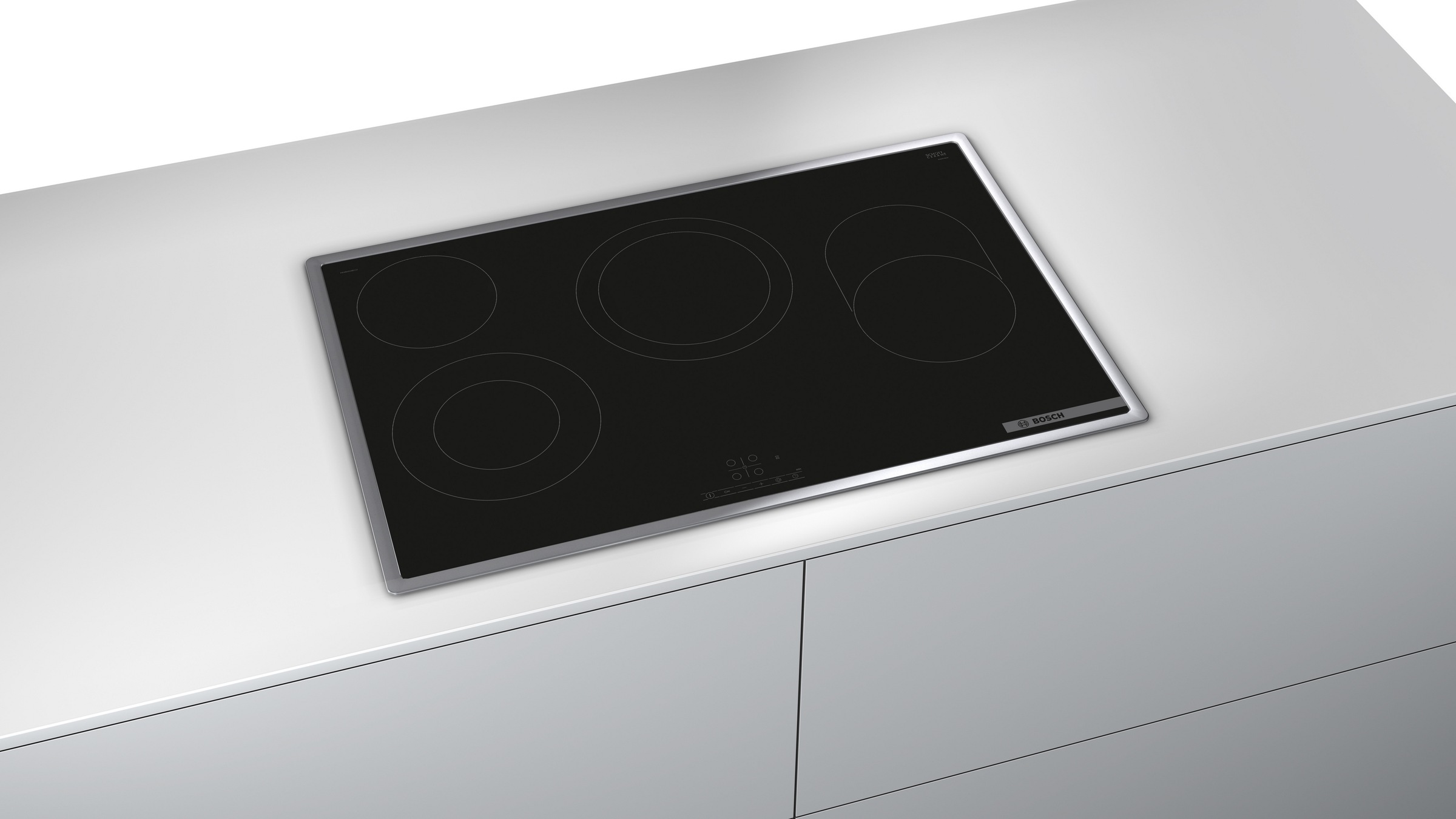 BOSCH Elektro-Kochfeld "PKH845BB1D" Einfache Touch Select-Steuerung & zuschaltbare Bräterzone