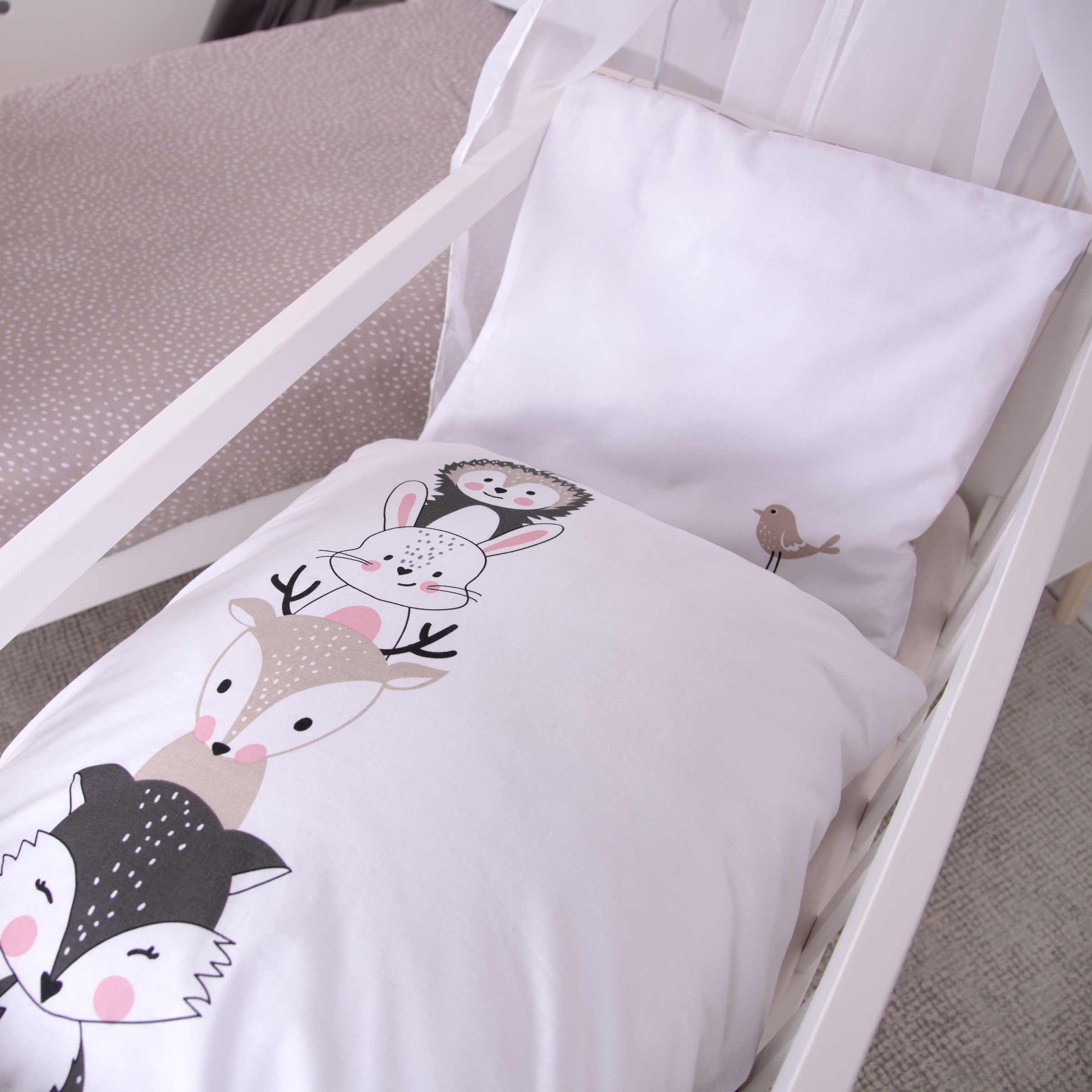 Thumbnail - Baby Best Babybettwäsche "babybest Woodland Crew" 2 Stk. mit Wendefunktion